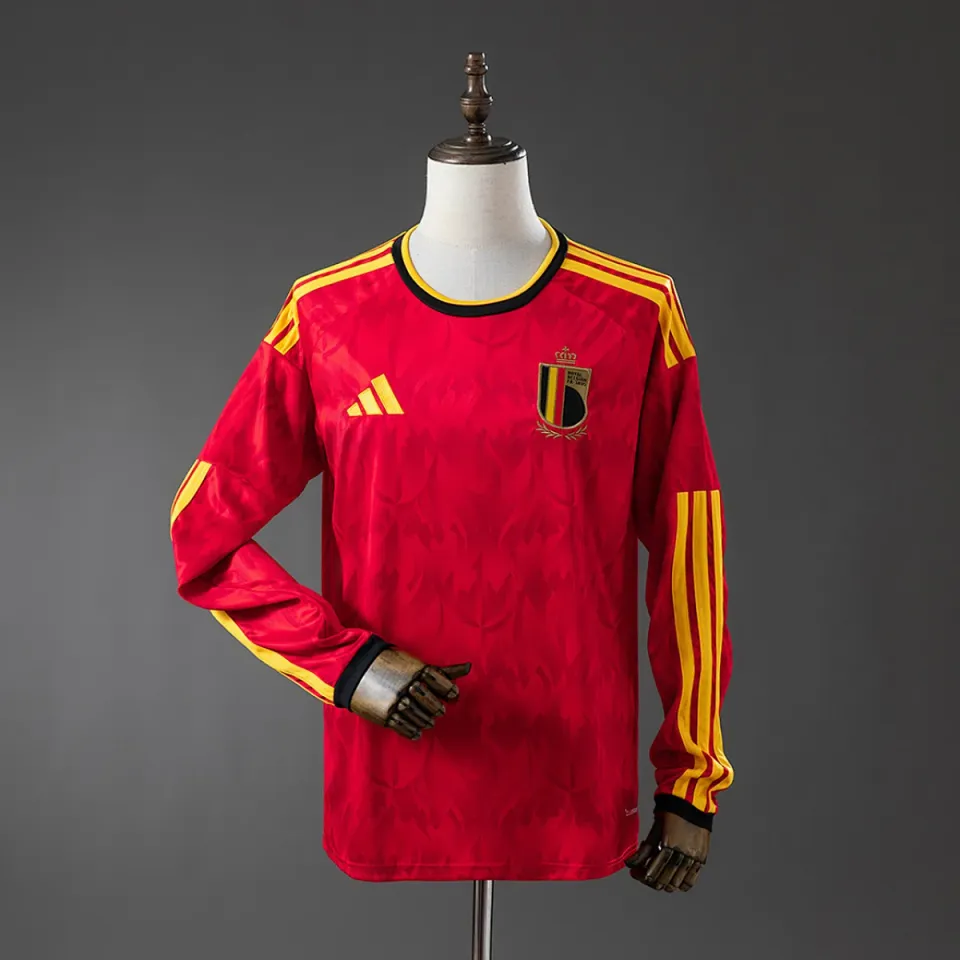 Belgio 2026/27 Prima Maglia calcio manica lunga rossa