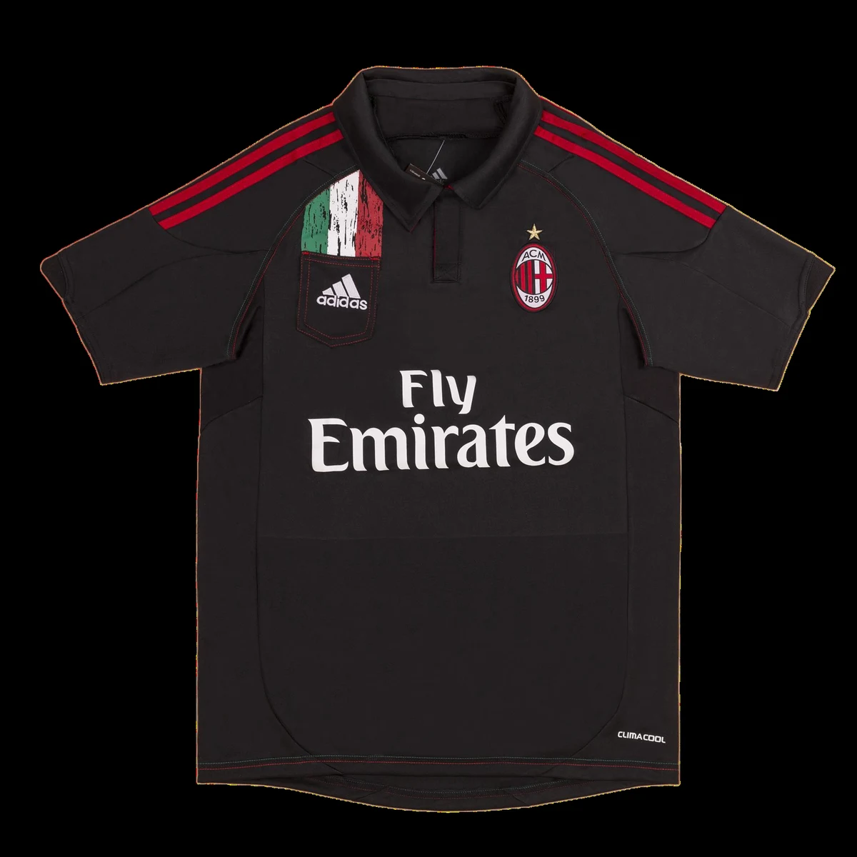 Tifoso Store Maglie da Calcio Terza Maglia Milan 2012/13 maglia nera