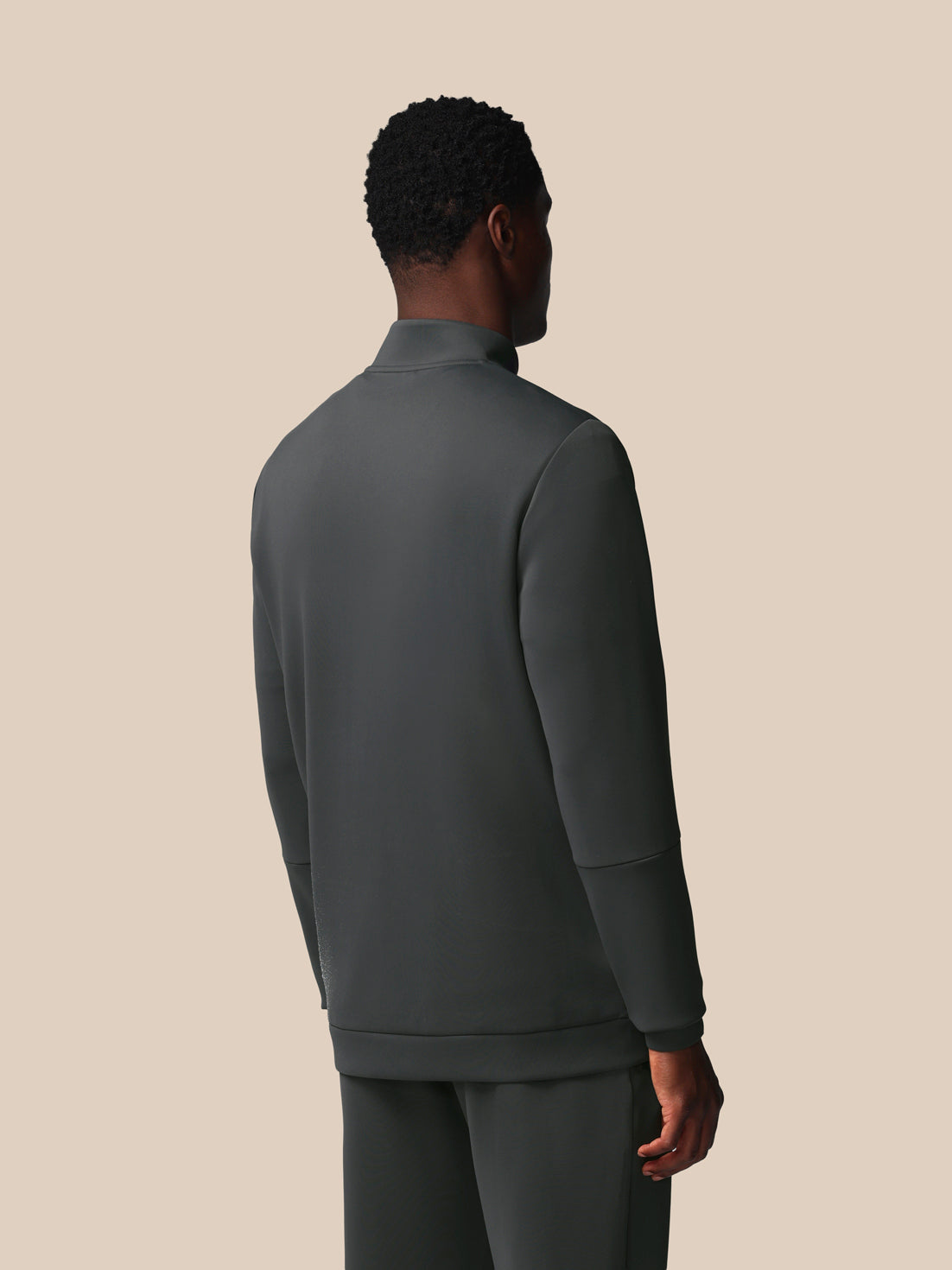 Twente Castore Flex MLM00010CAS felpa mezza zip gunmetal uomo
