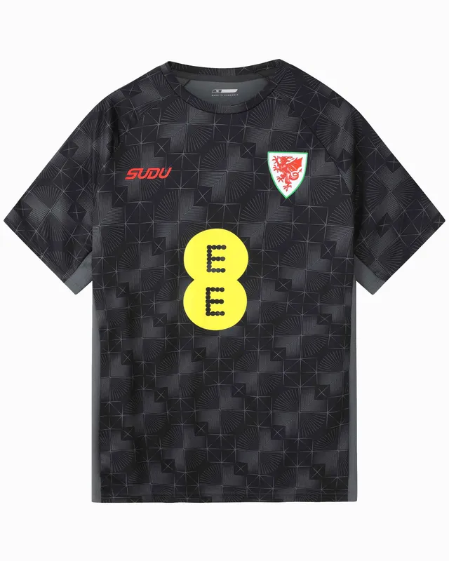Wales Training Staff Training maglia da tifoso nera