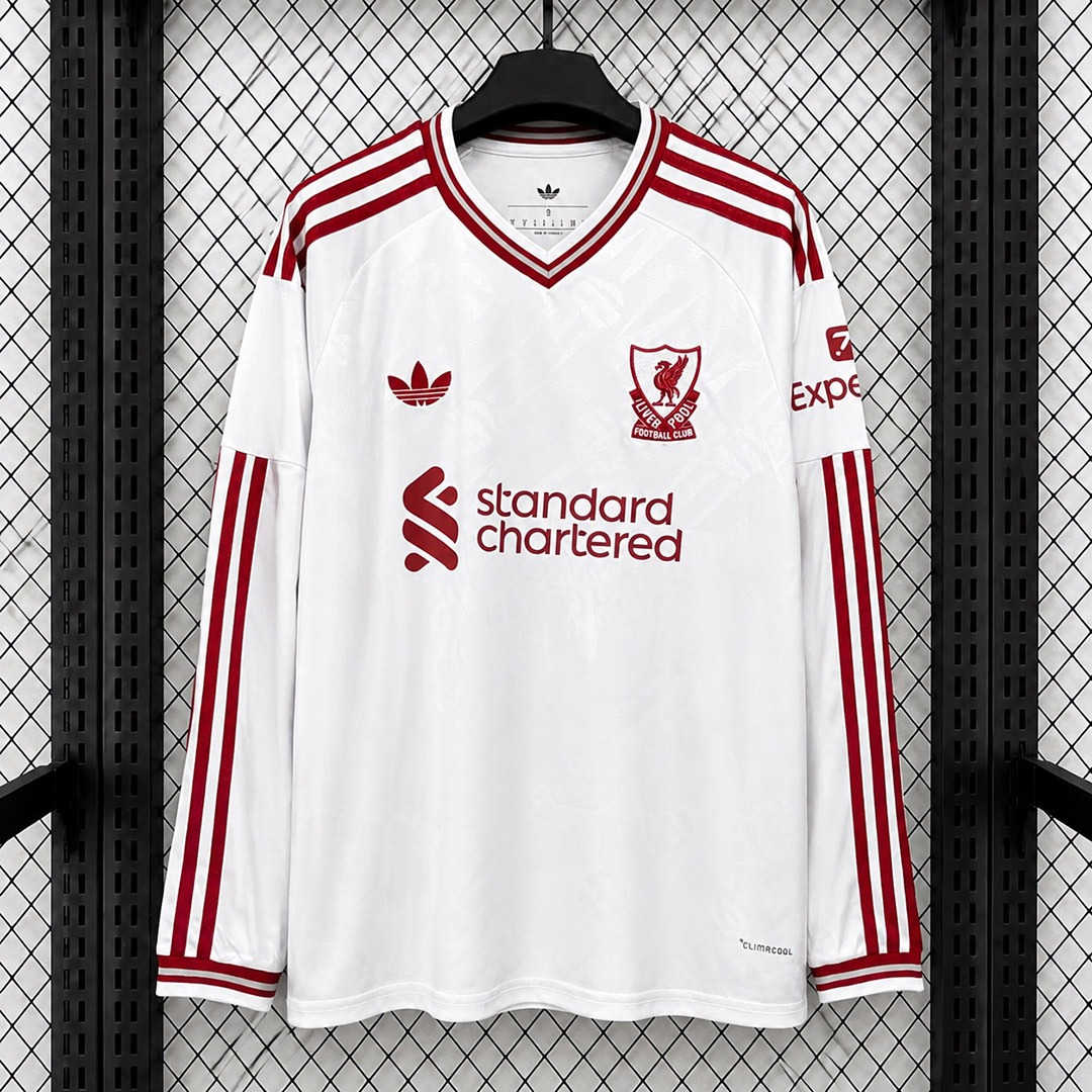 Tifoso Store Liverpool 2026/27 seconda maglia calcio bianca ML