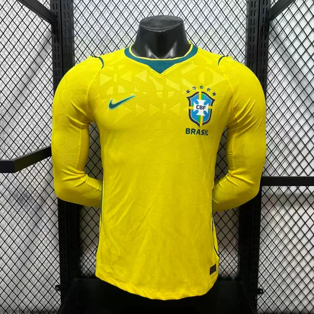 Tifoso Store Brasile 2026/27 maglia calcio manica lunga gialla