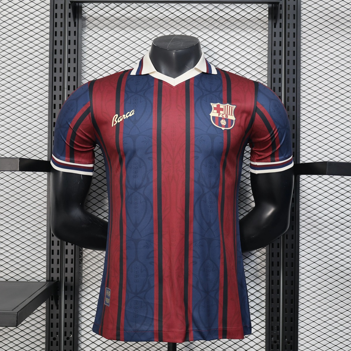 Barcellona 125 Anniversario maglia giocatore granata blu S-XXL