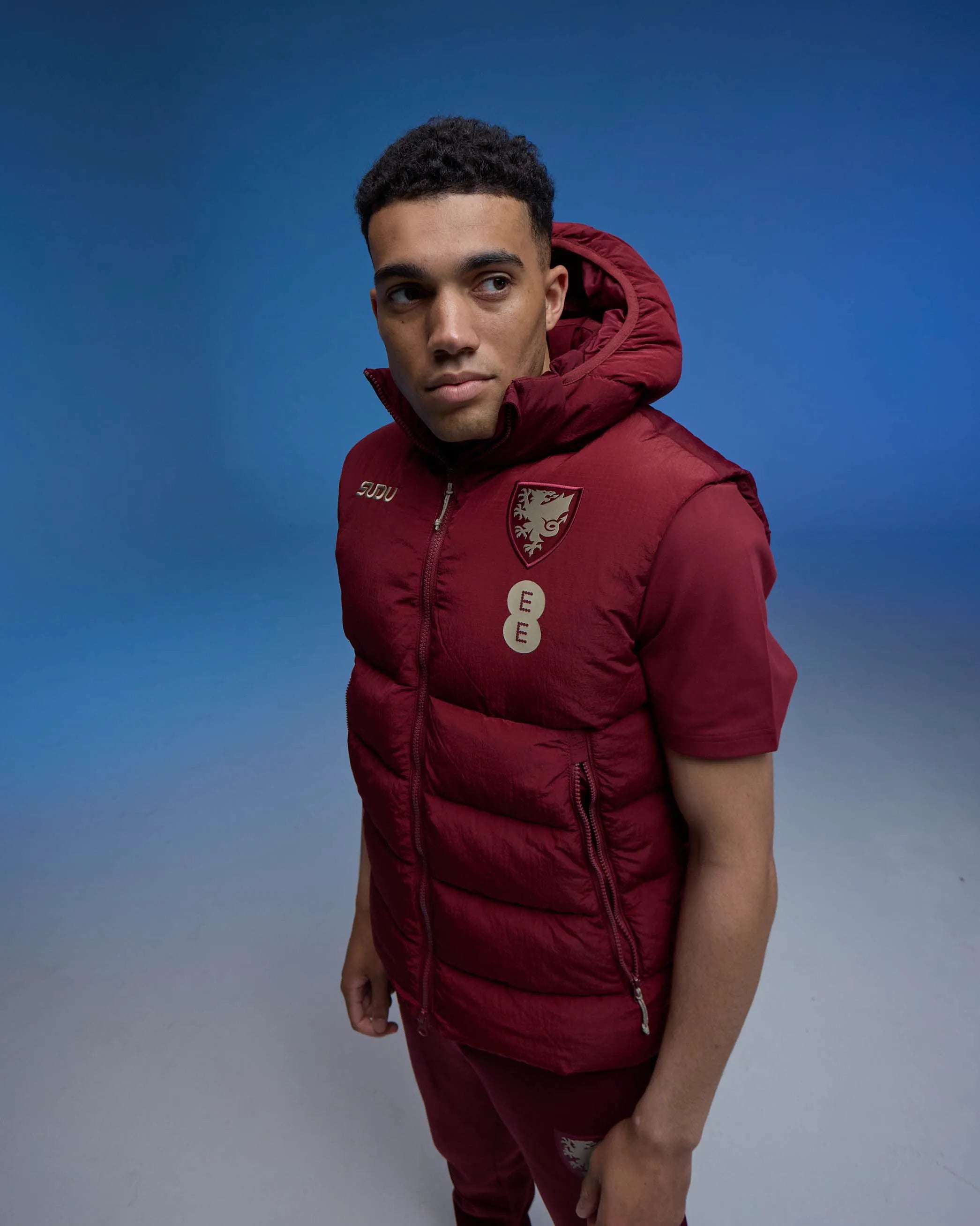 Wales Travel Players Home gilet uomo bordeaux cabernet