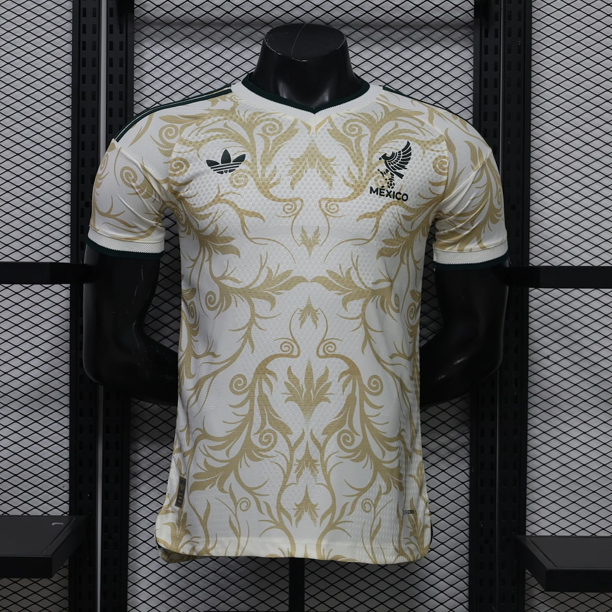 Tifoso Store Messico Special 2026/27 maglia calcio crema oro