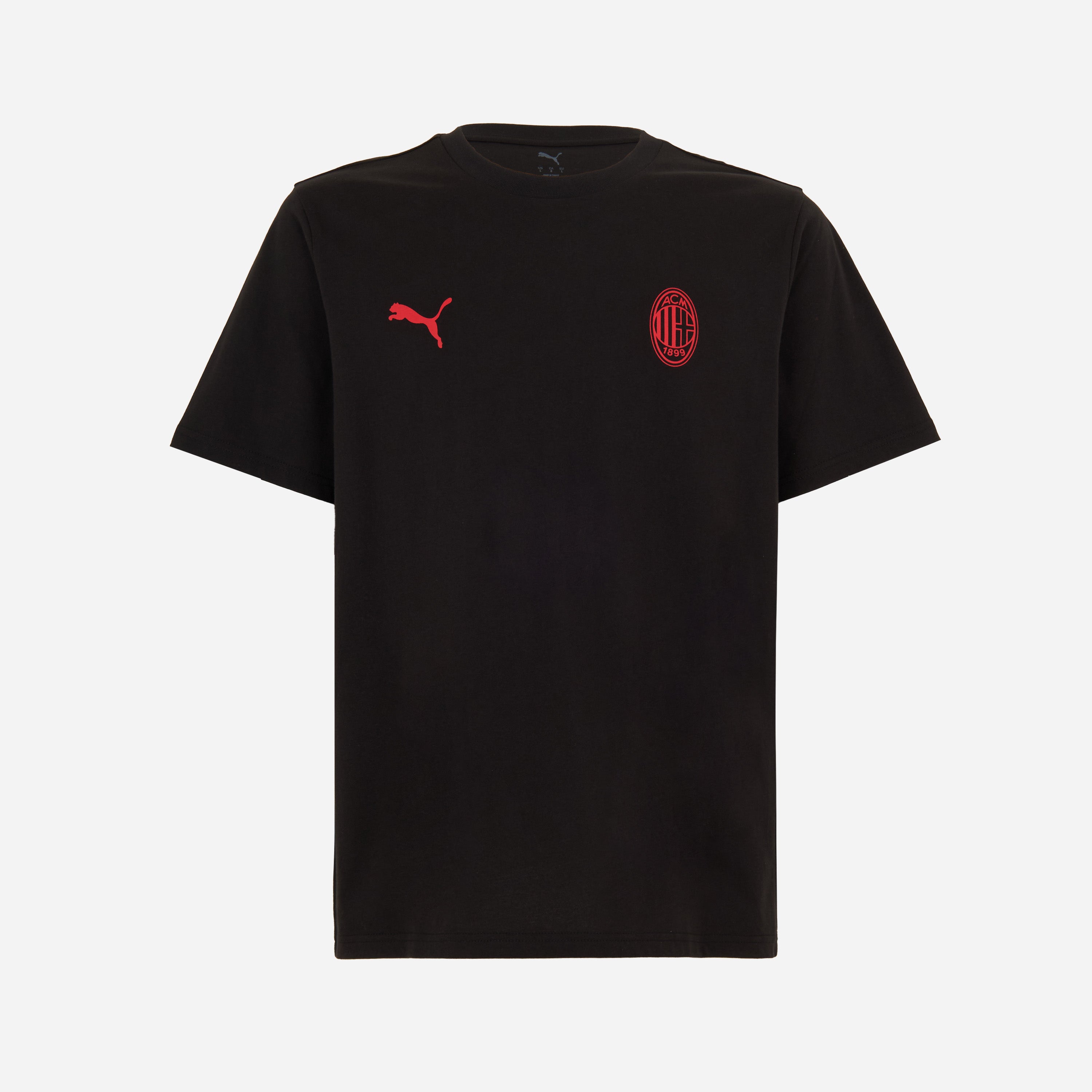 AC Milan Essential T-Shirt Nera Uomo in Cotone