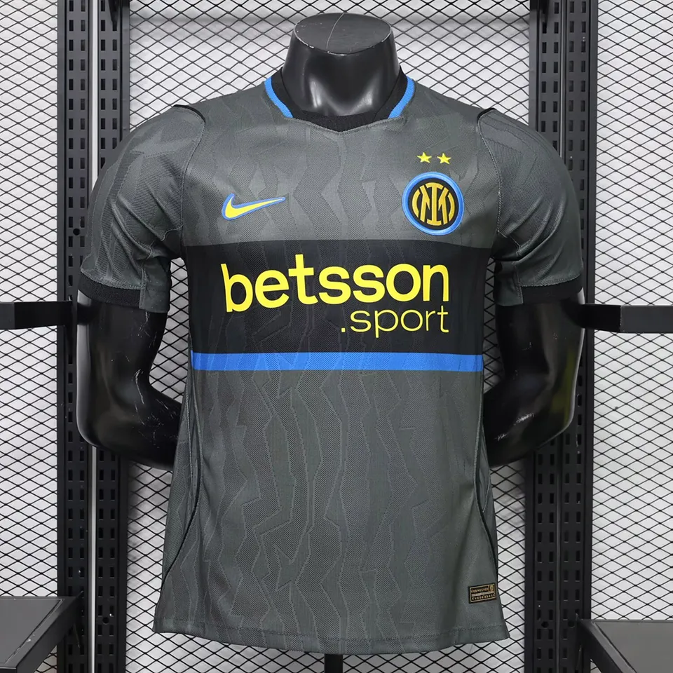 Inter Terza Maglia 2026/27 Player maglia calcio antracite fascia nera