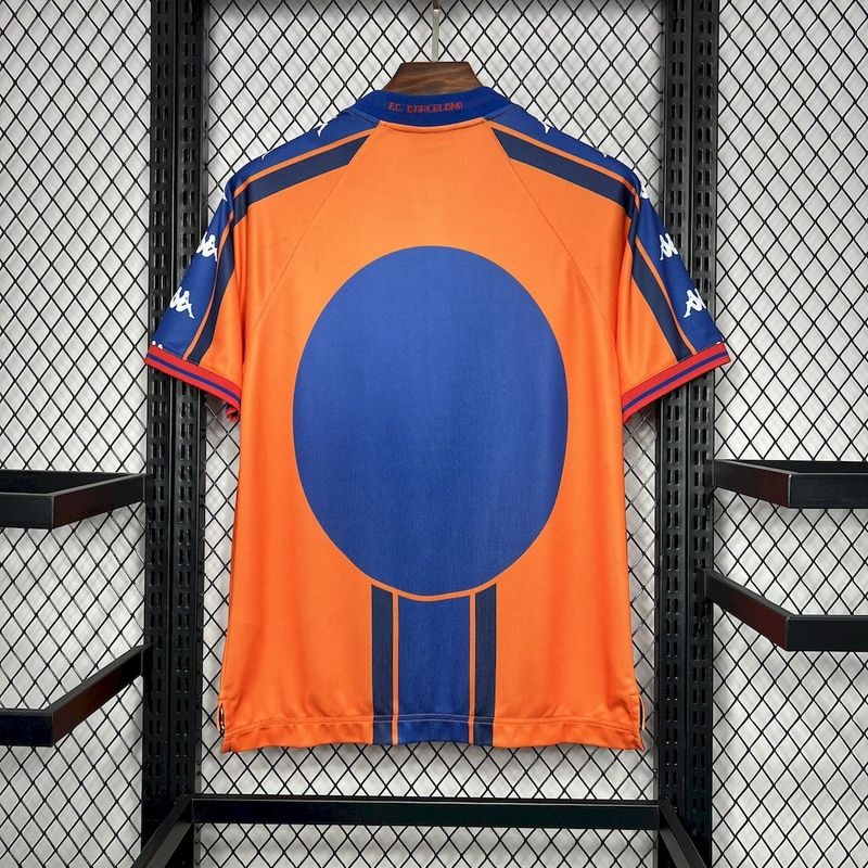 Barcellona Maglia Arancione Retro 1997/98 maglia calcio S-XXL