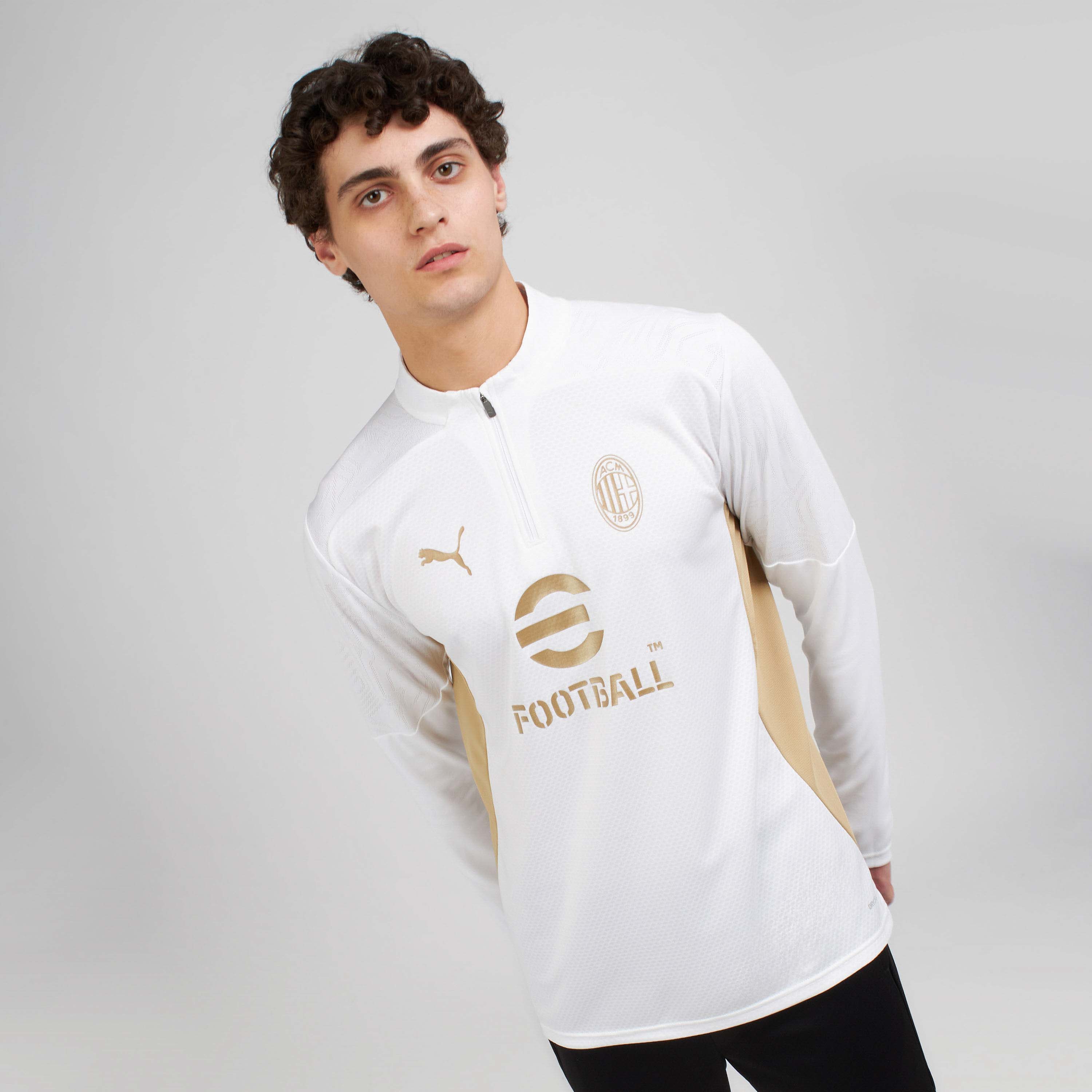 AC Milan Allenamento Training 2024/25 felpa 1/4 zip slim