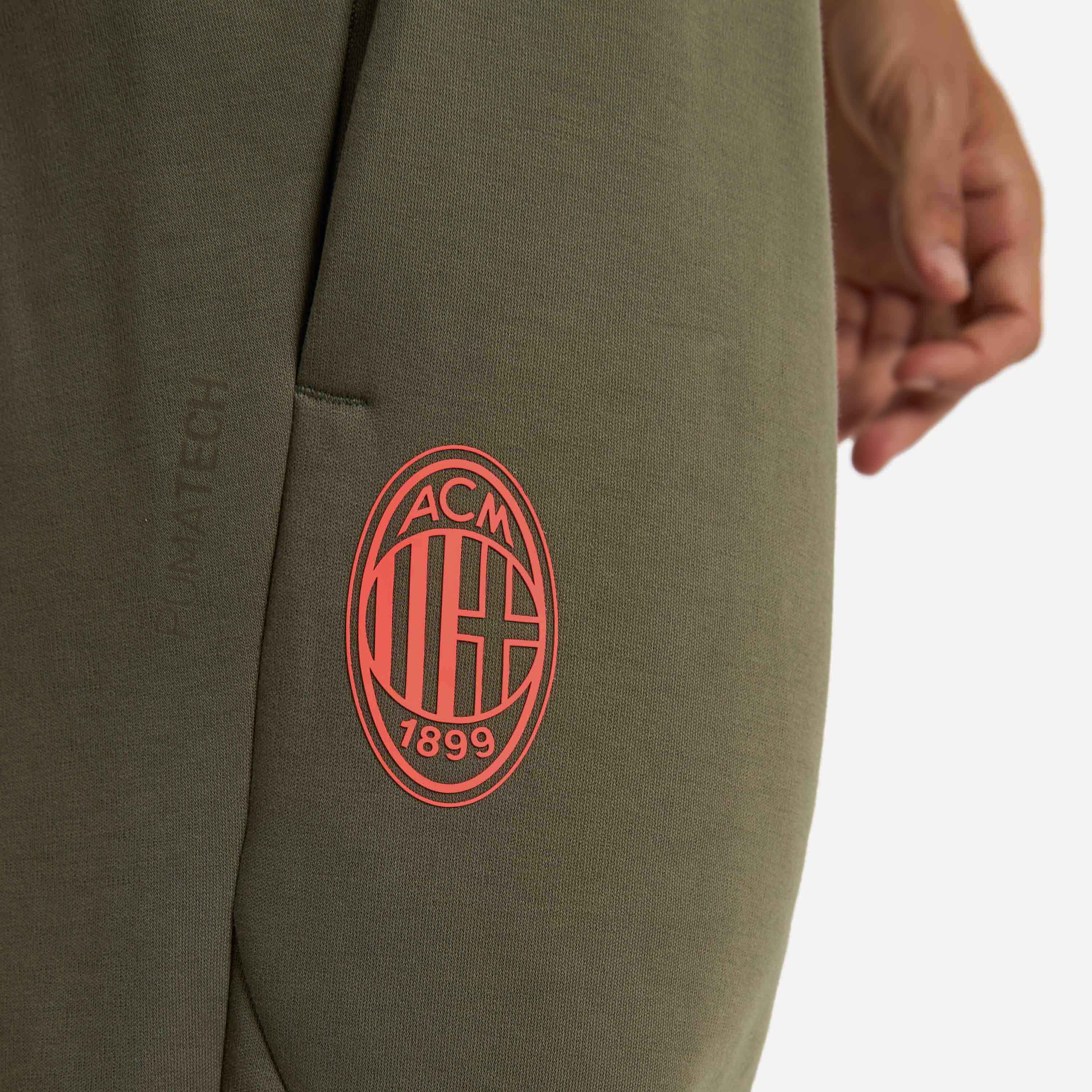 AC Milan Pumatech 2026/27 pantaloni uomo verdi tasche zip