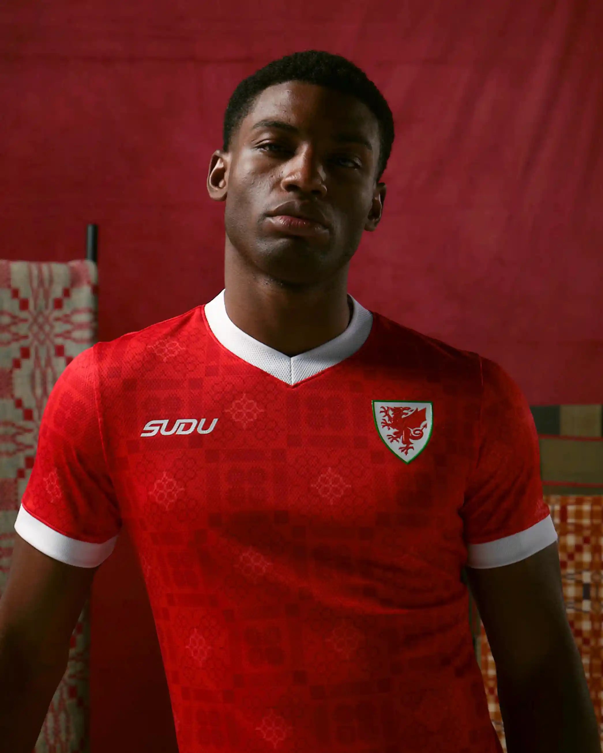 Wales SUDU Home Kit 2026-28 maglia gara pro uomo rossa