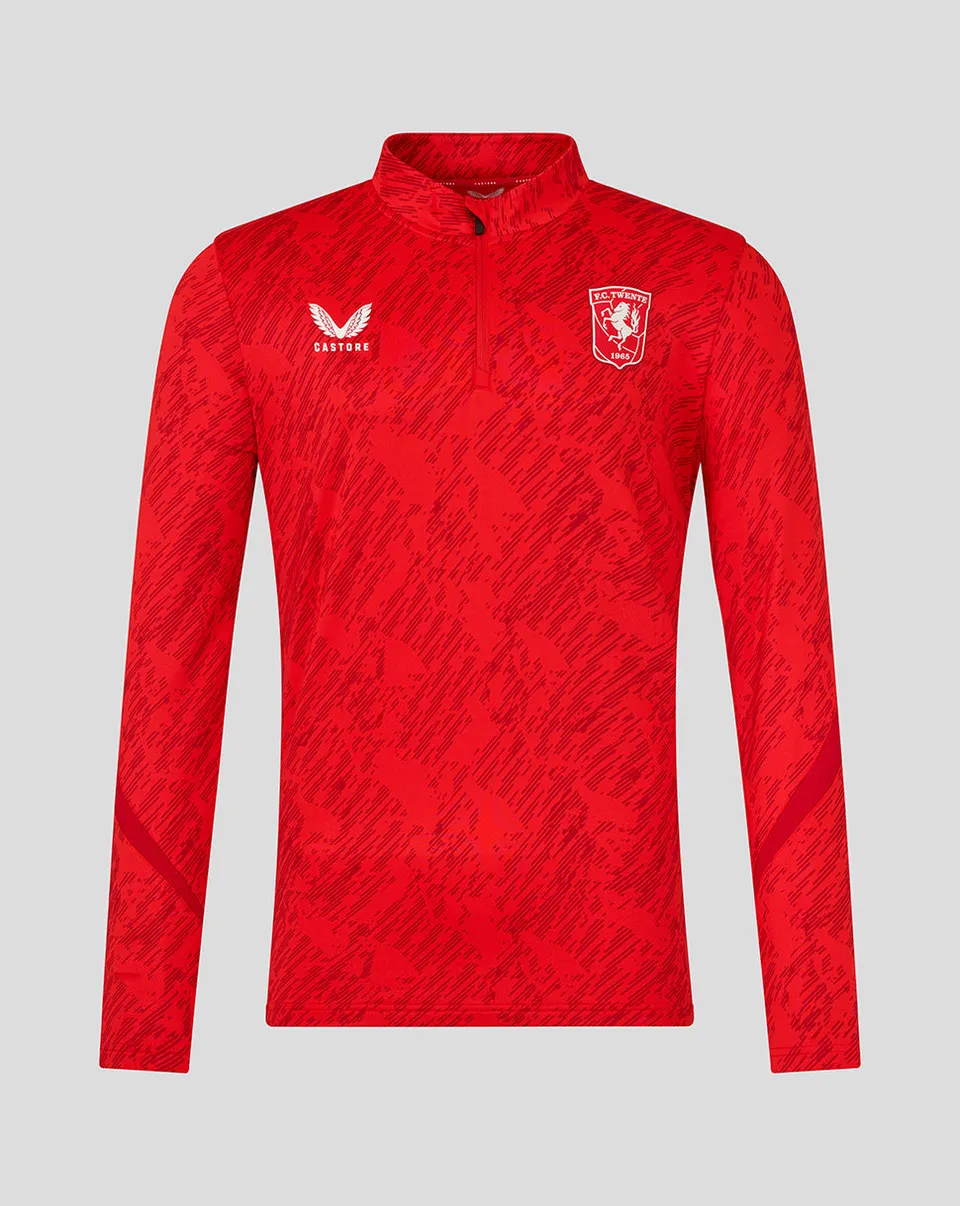 FC Twente Matchday Midlayer Top 25/26 felpa uomo rossa