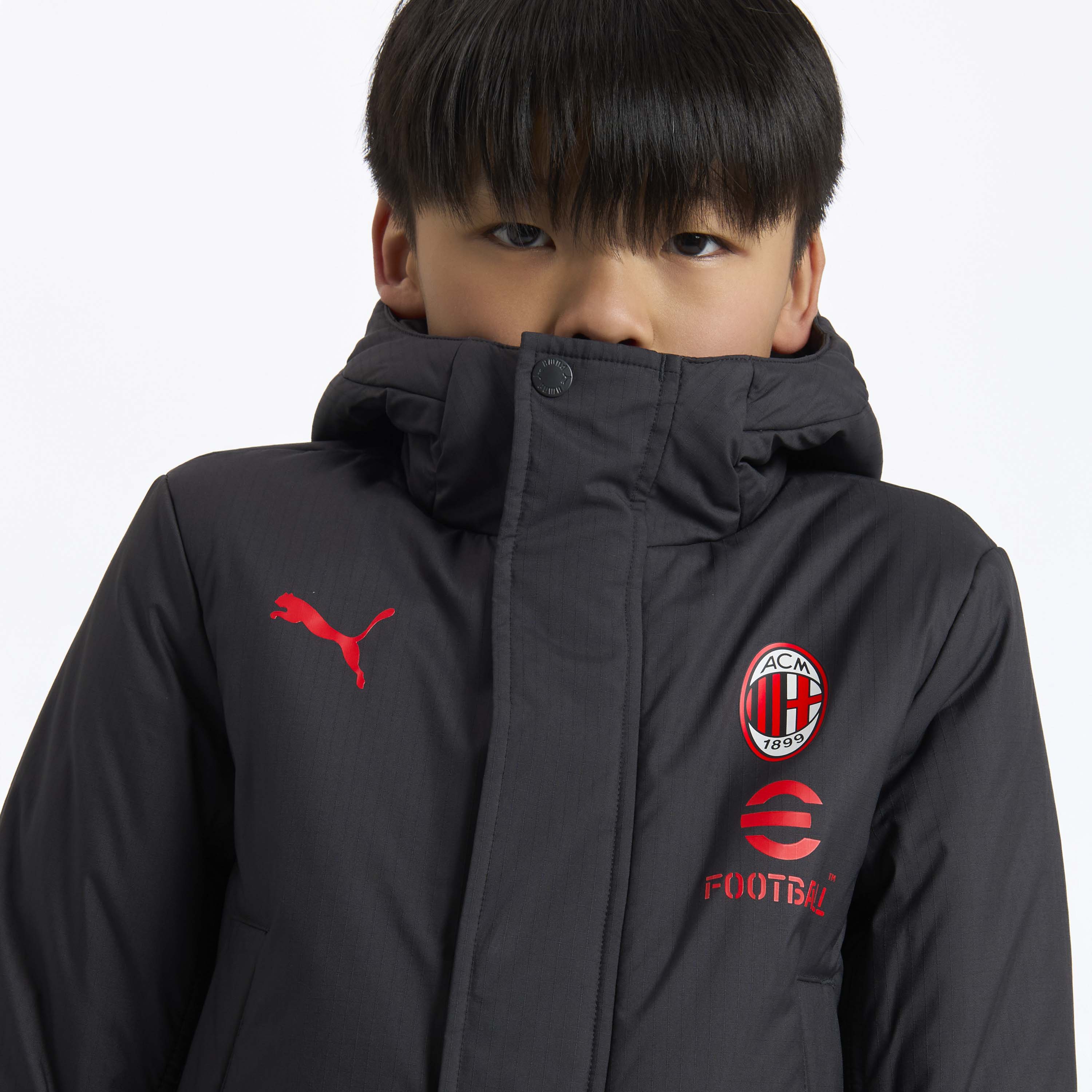AC Milan Training 2026/27 giacca invernale bambino cappuccio