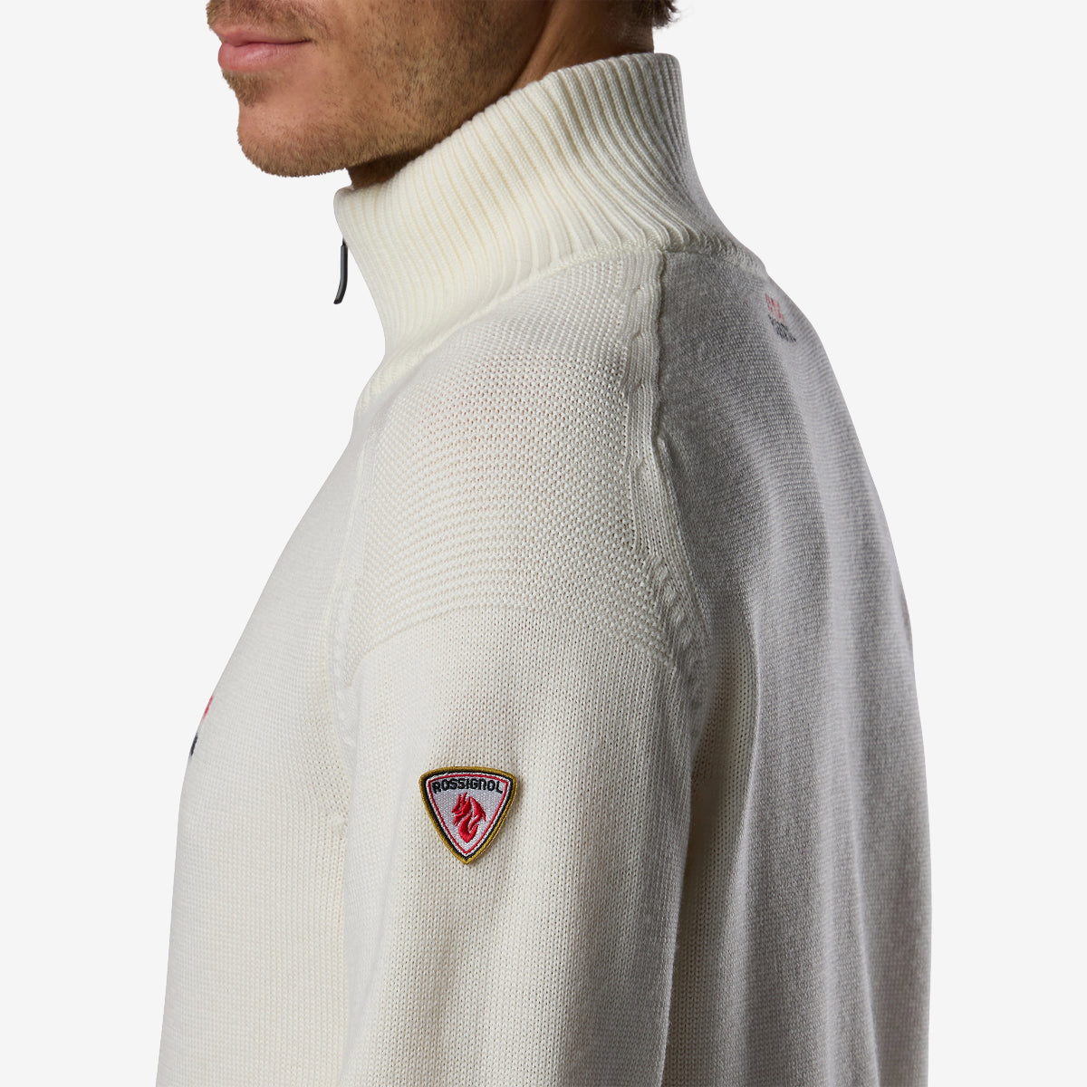 Rossignol x AC Milan Odysseus maglione mezza zip lana merino