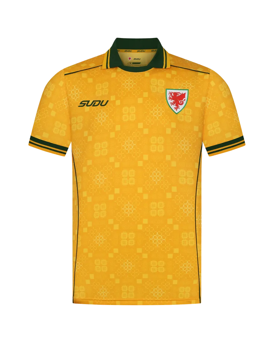 Wales SUDU 2026-27 maglia away junior gialla