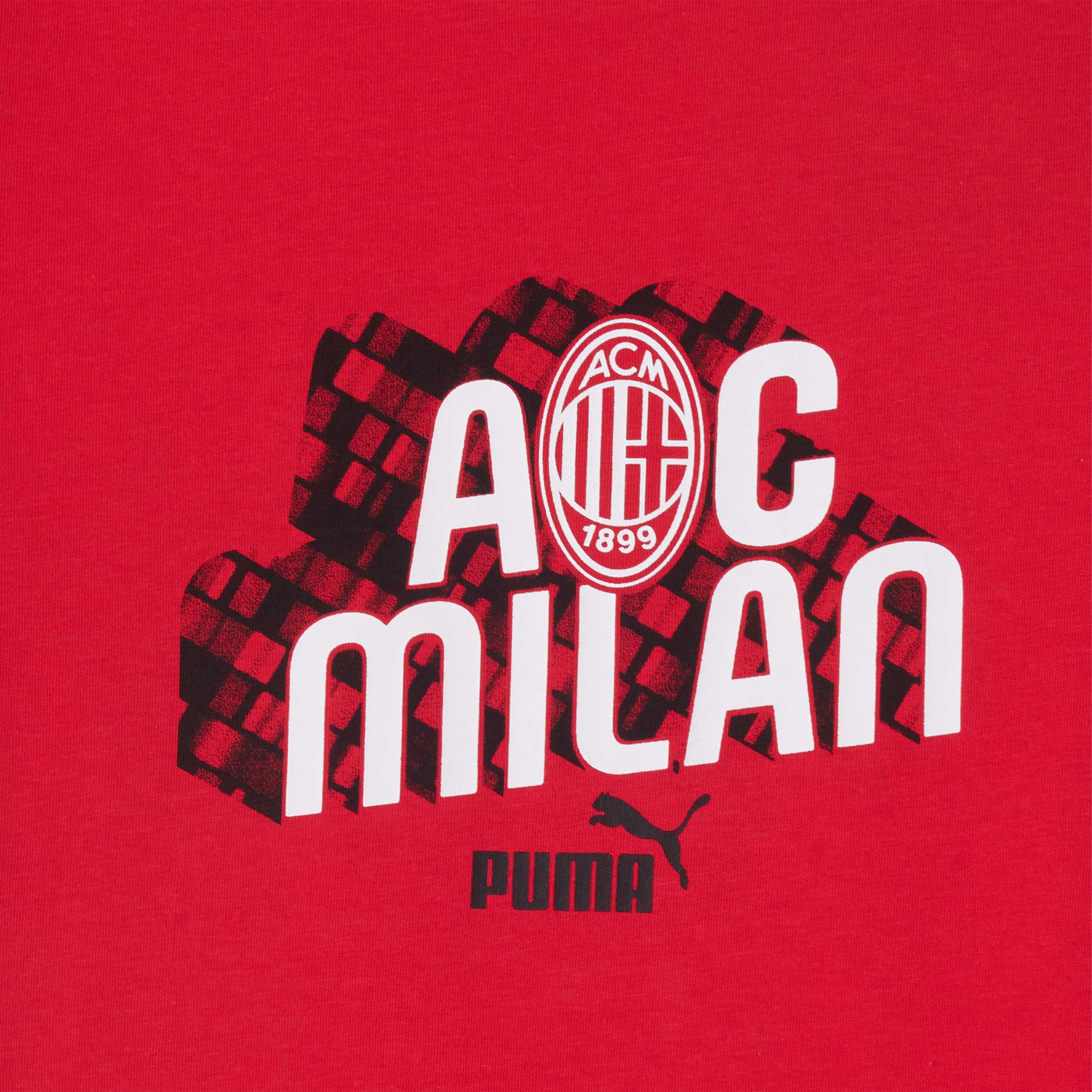 AC Milan Culture T-Shirt Bambino Rossa 8 Anni Cotone