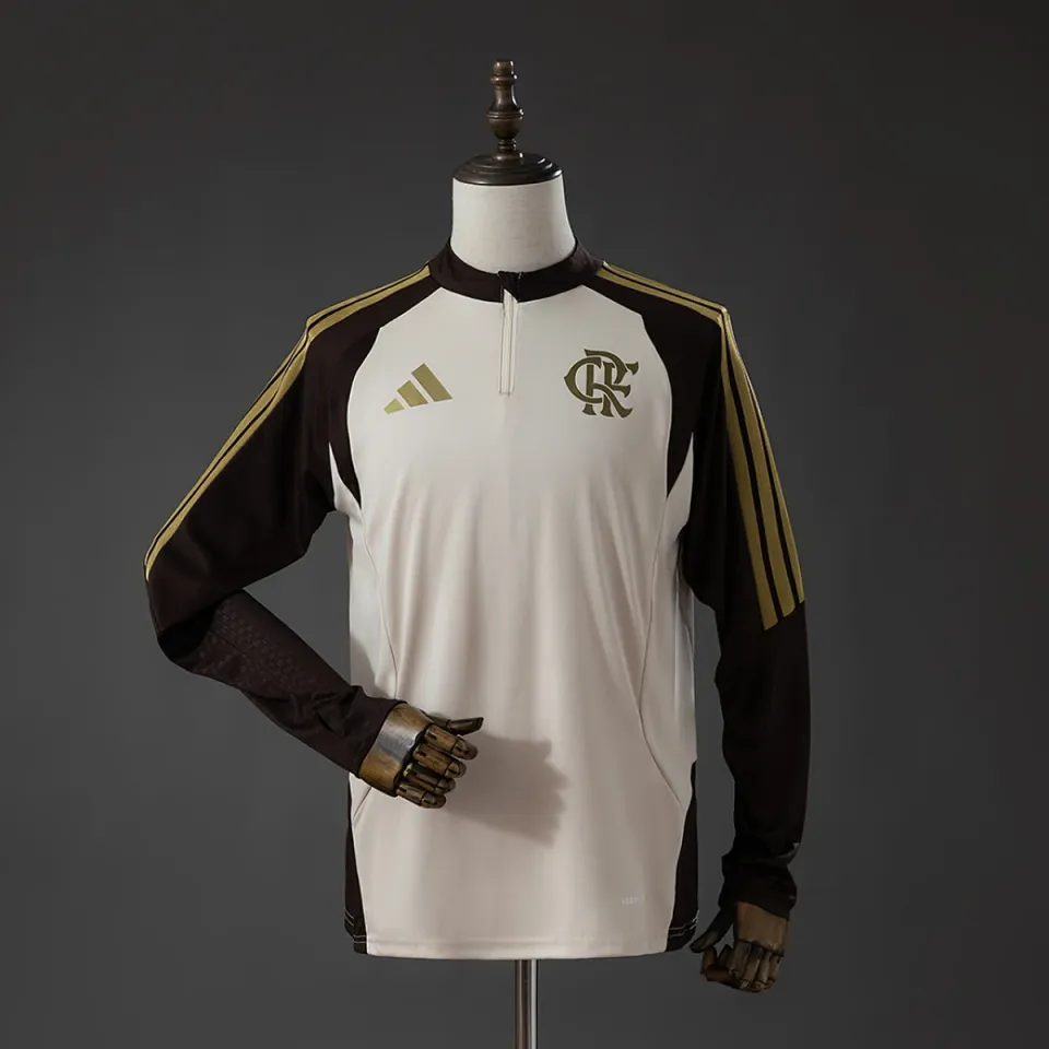 Flamengo 2026/27 maglia allenamento beige manica lunga S-XXL