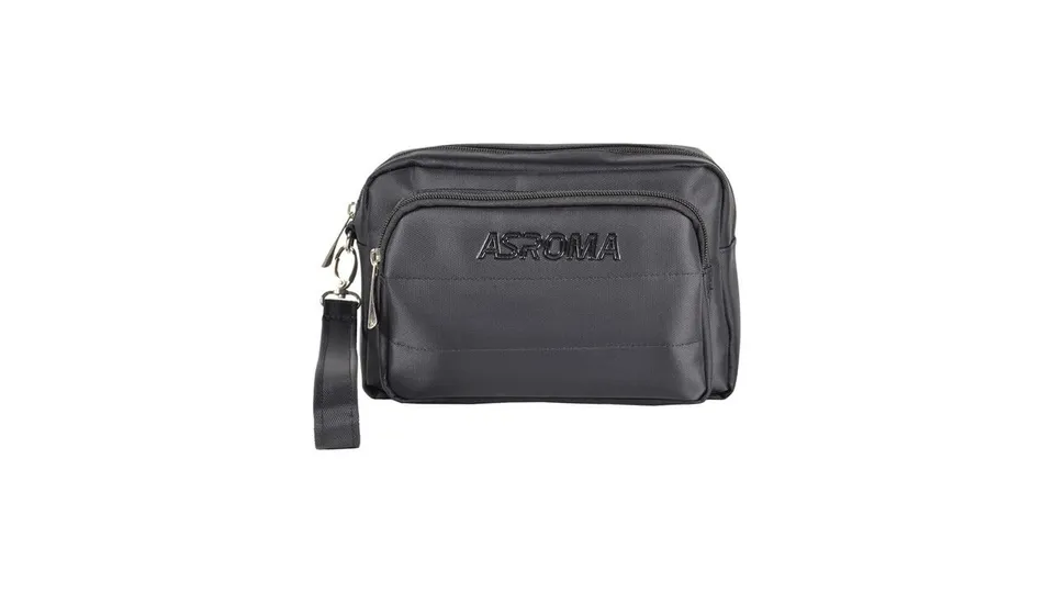 Roma Fanshop Accessori Pochette Tessuto AS Roma nera