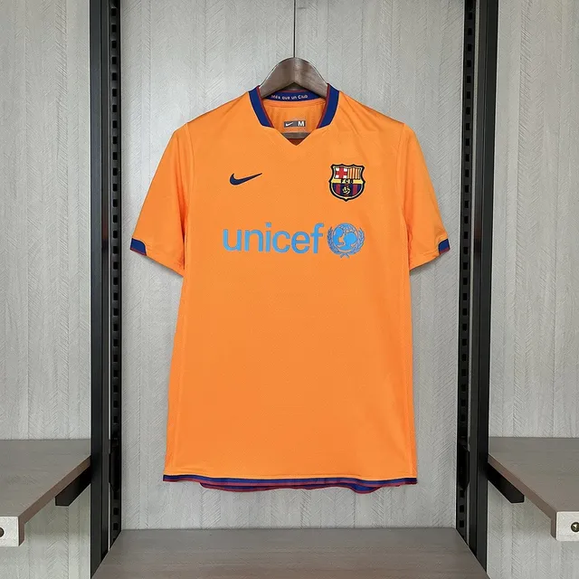 Tifoso Store Maglie da Calcio Barcellona 2006/07 maglia arancione retro