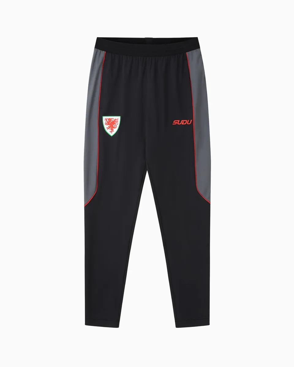 Wales Training pantaloni SUDU 2026-28 Staff neri tapered
