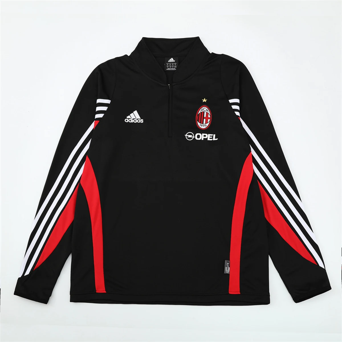 Tifoso Store Felpa Milan Nera Retro Mezza Zip 2003/04 allenamento