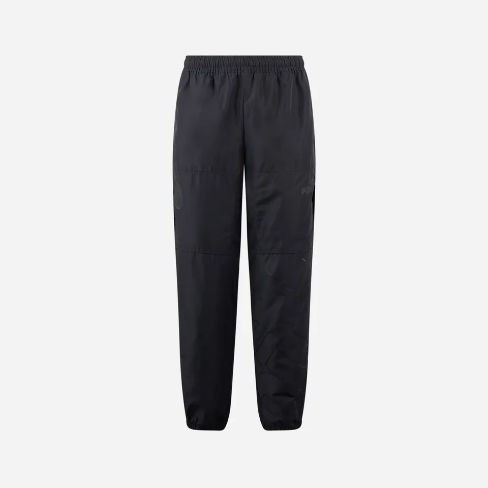 AC Milan Statement Pantaloni Calcio Puma Neri Zip S-XL