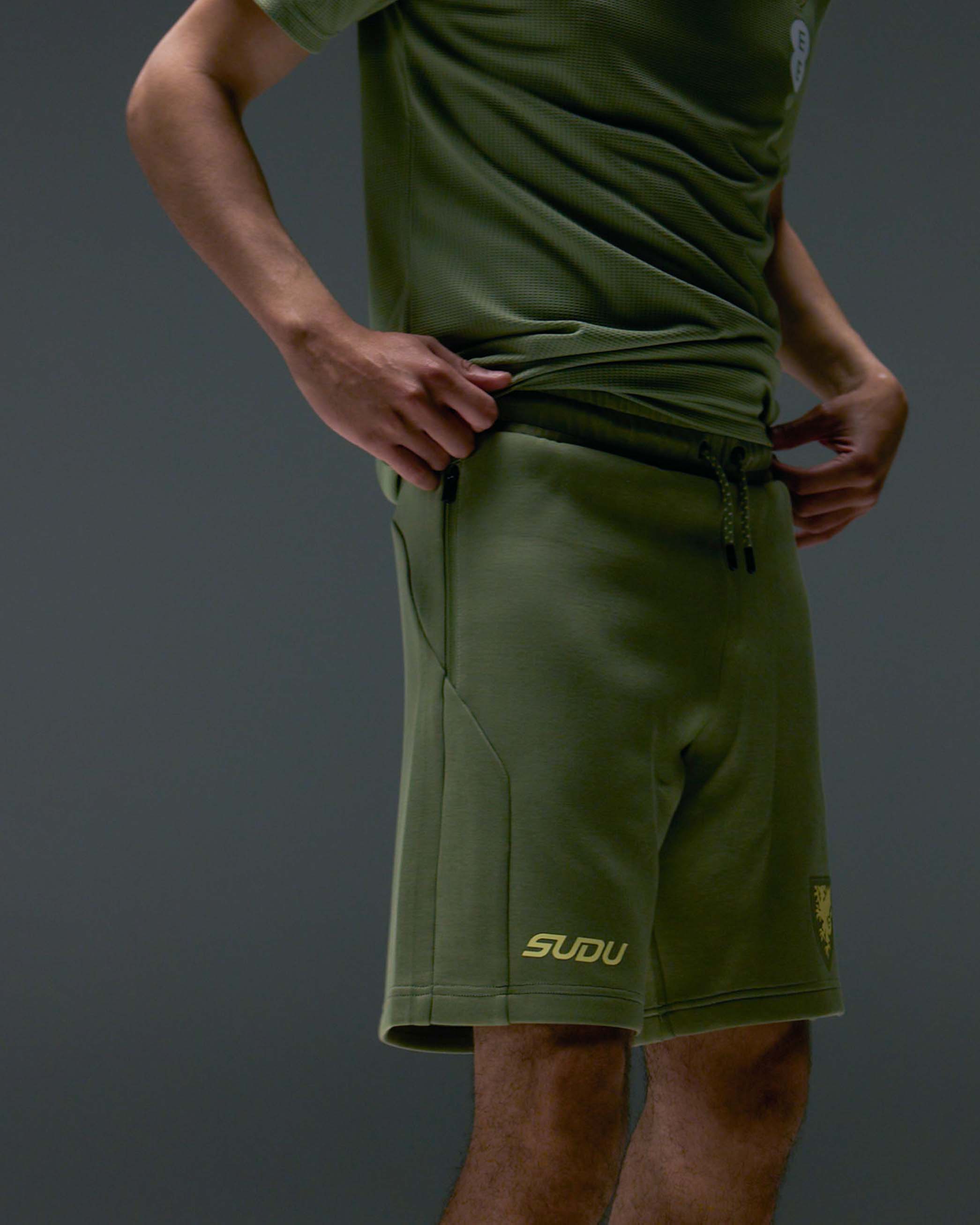 Wales SUDU Travel 2026-27 pantaloncino uomo verde oliva