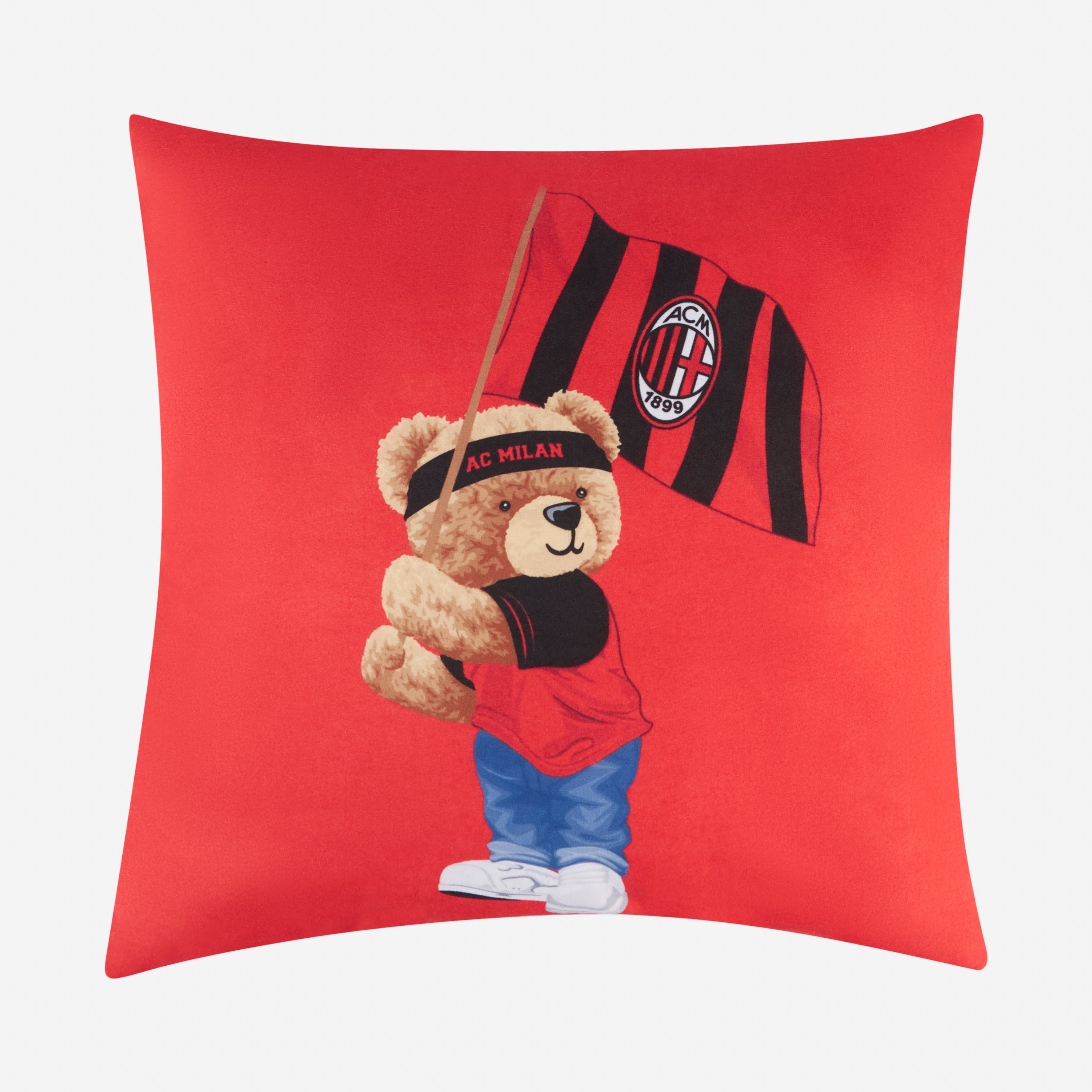 AC Milan Teddy Pillow cuscino rosso 40x40 orsetto