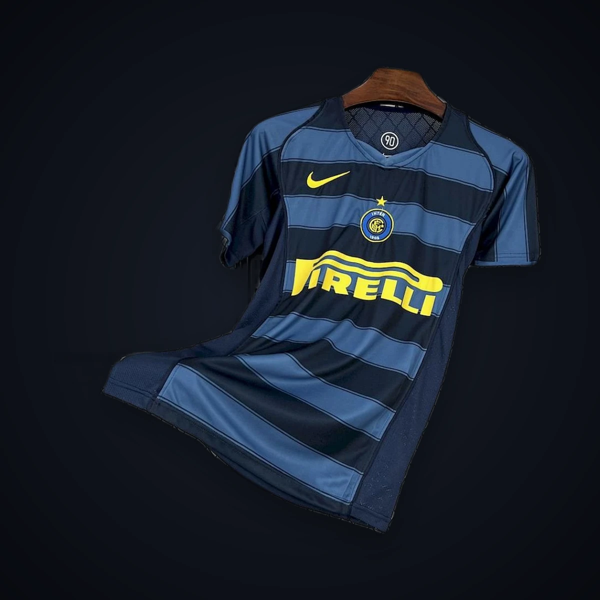 Tifoso Store Inter 2004/05 Terza Maglia calcio strisce blu