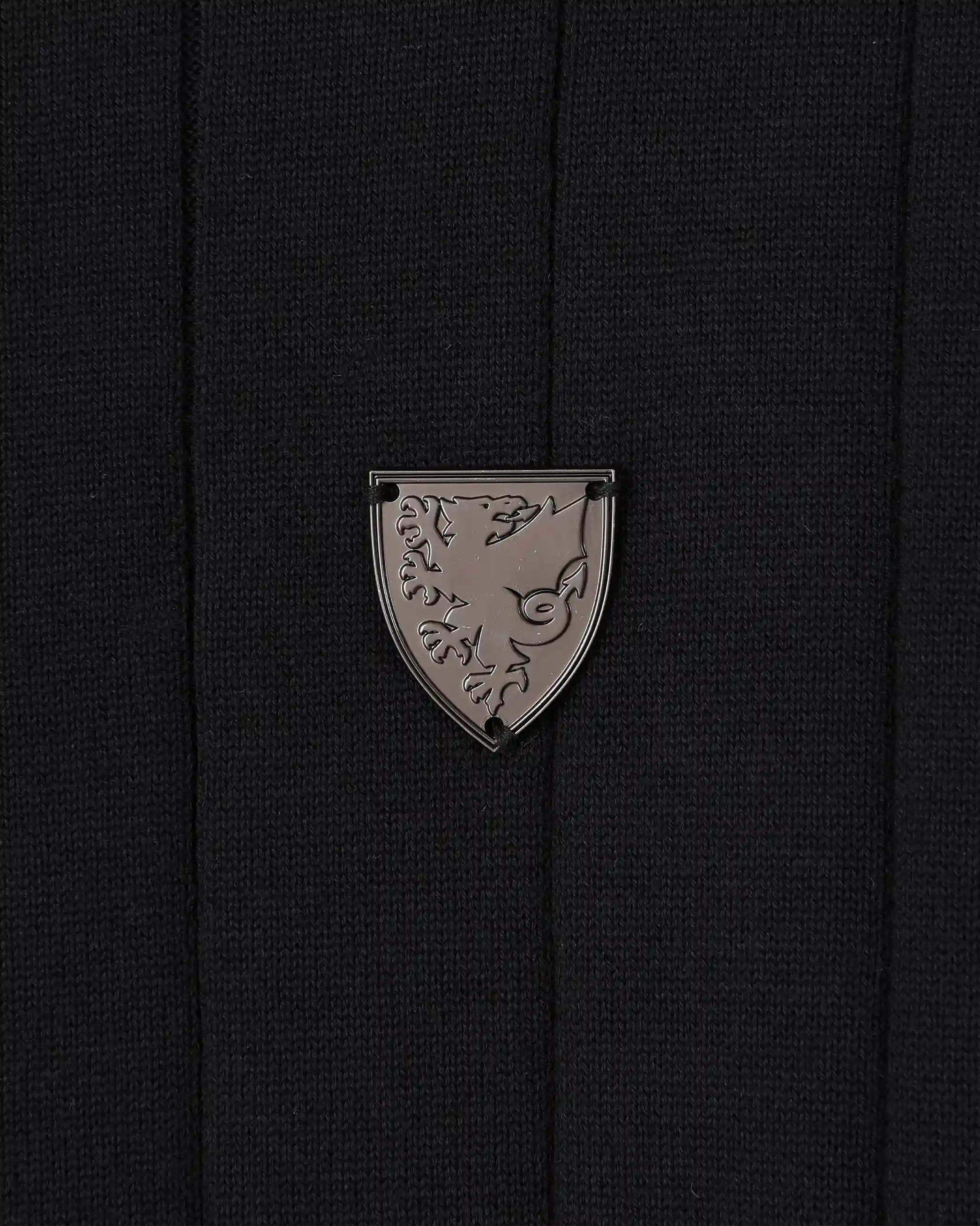 Wales 1876 polo manica lunga nera cotone M