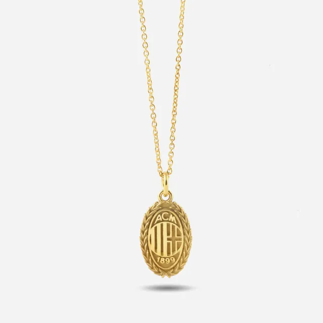 AC Milan Nove25 Gold Wreath collana oro taglia unica