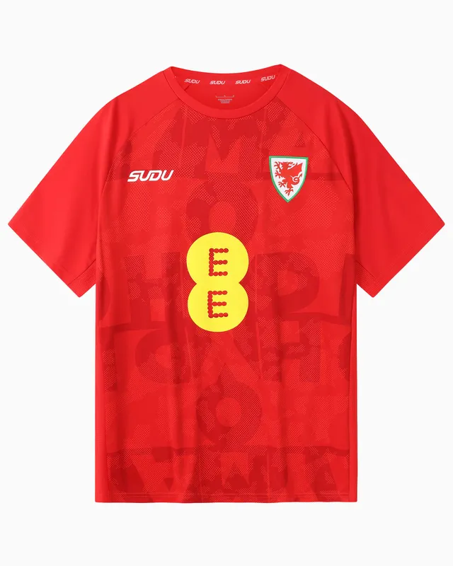 Wales SUDU Pre-Match 2026-28 maglia da tifoso uomo rossa