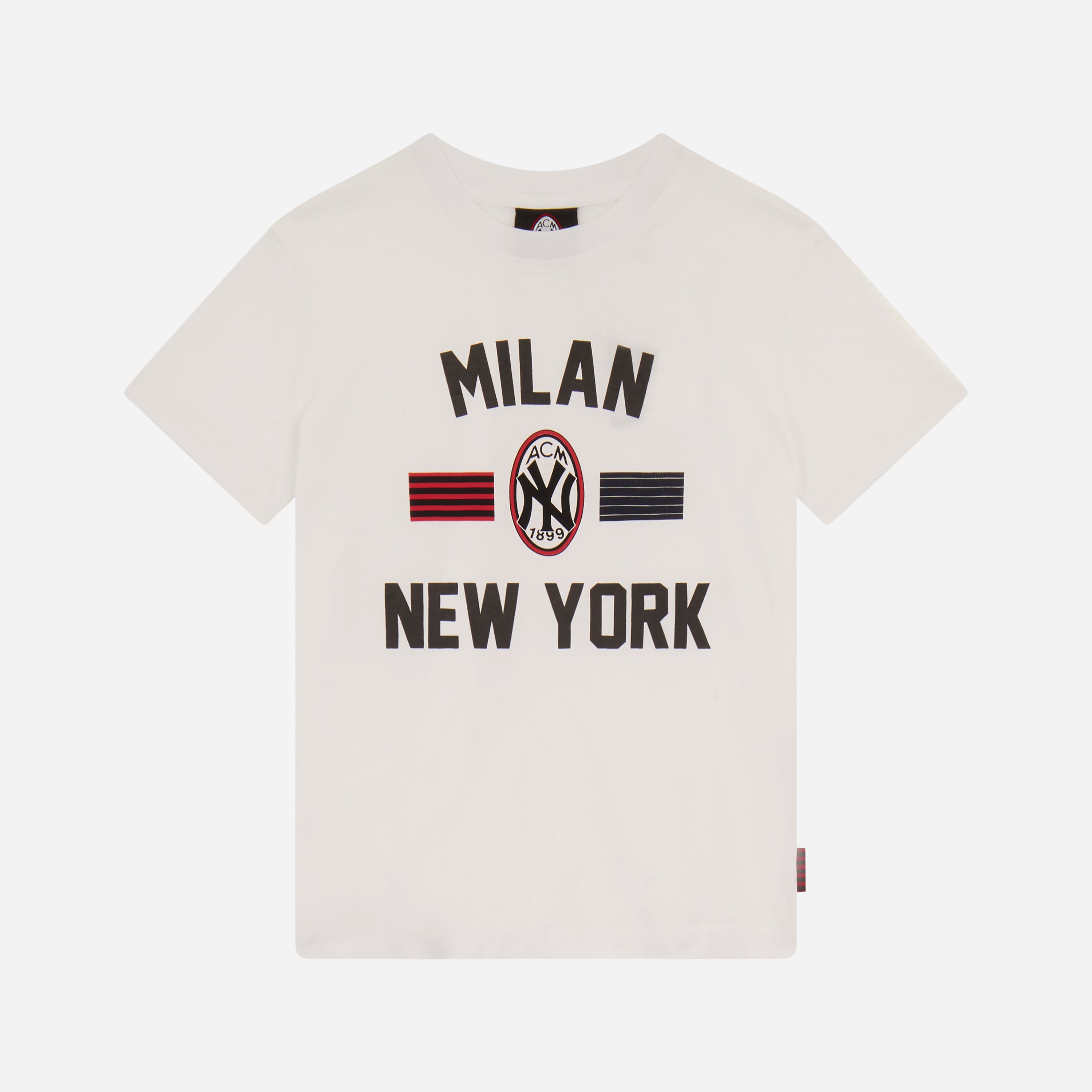 AC Milan x NY Yankees maglietta bambino 10 anni cotone loghi