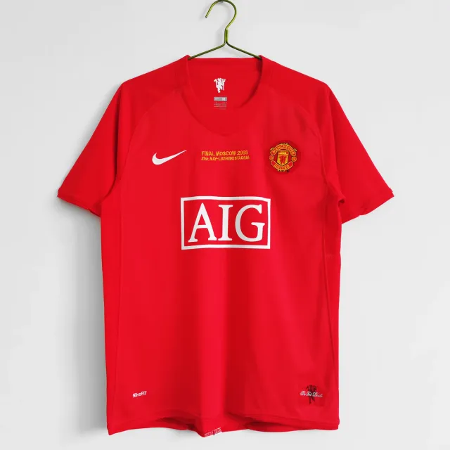 Manchester United Maglia 2008 Retro da calcio rossa