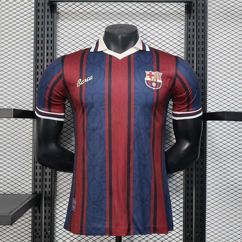 Barcellona 125 Anniversario maglia giocatore granata blu S-XXL