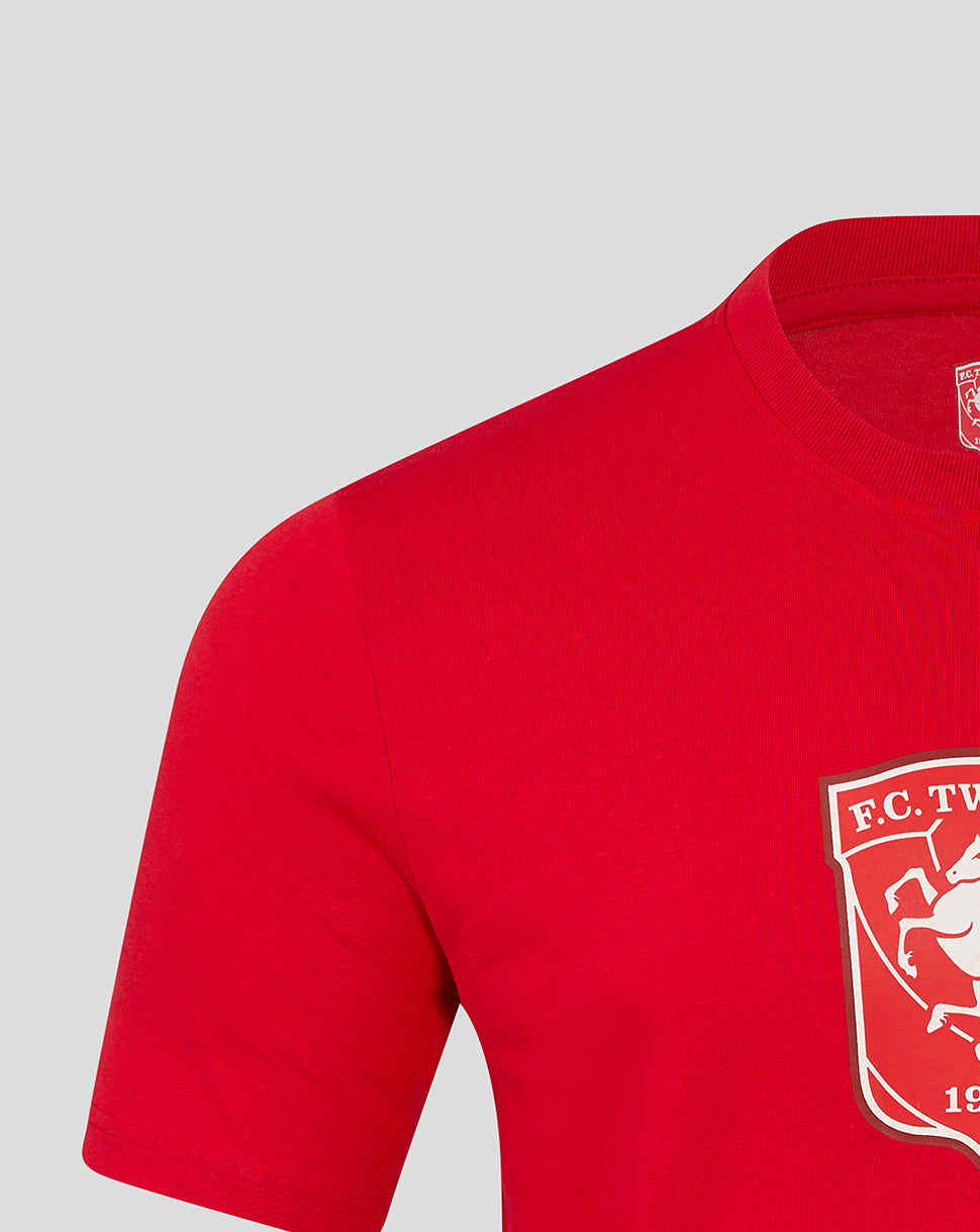 Twente Lifestyle Core Logo T-Shirt Rossa L Cotone