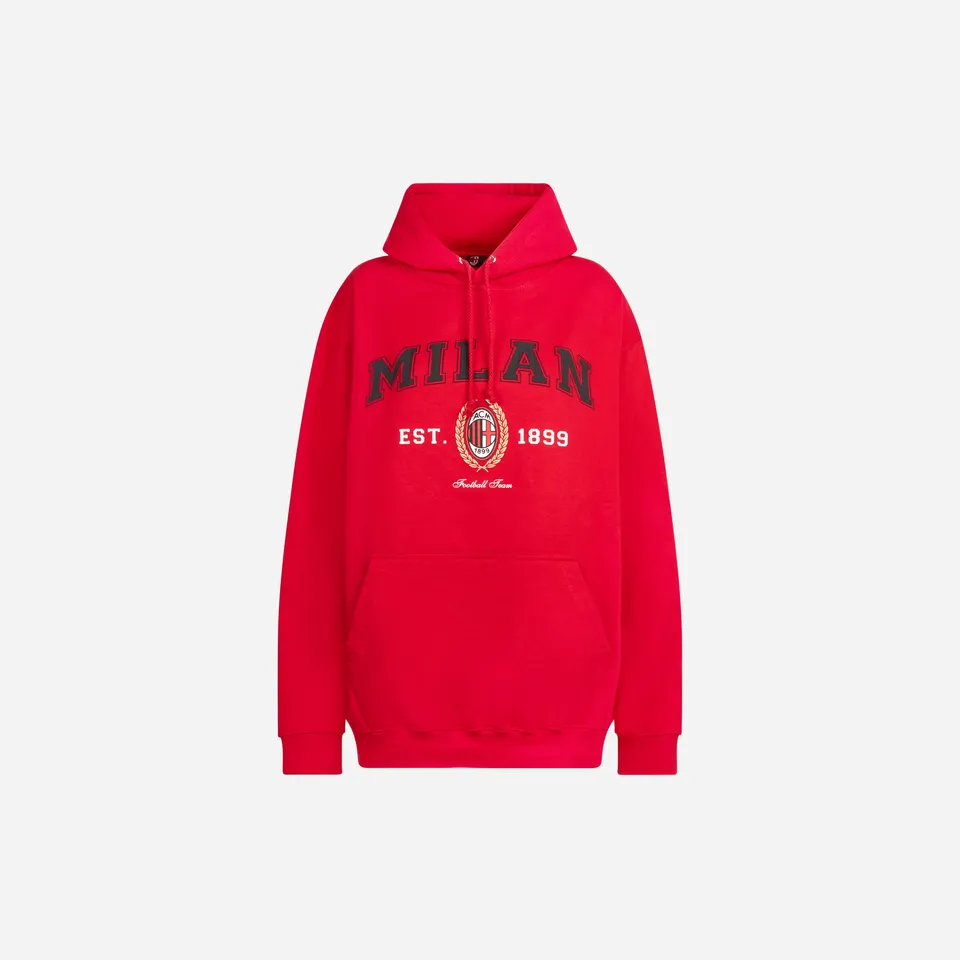 AC Milan College felpa cappuccio bambino cotone 8 anni