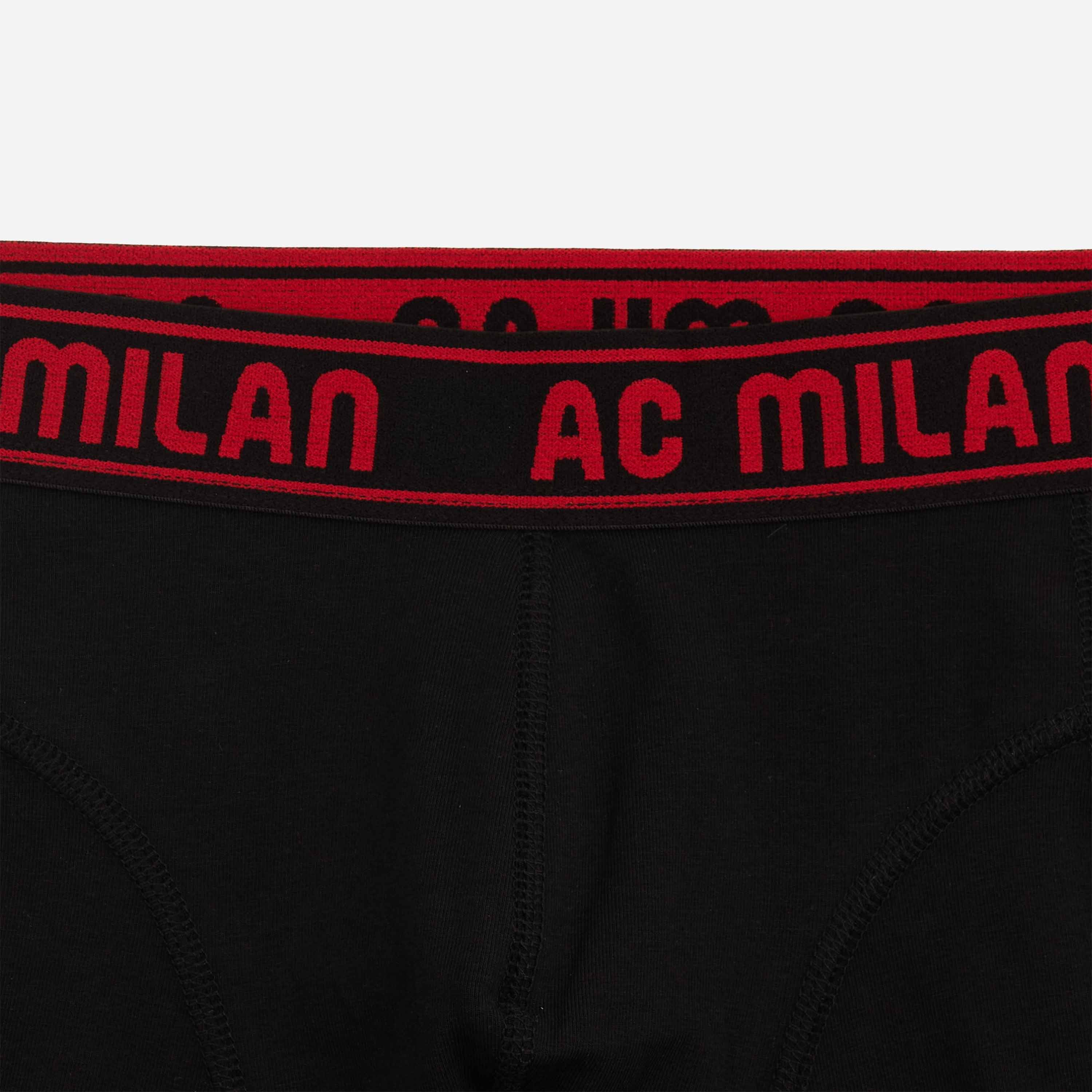 AC Milan Accessori set 3 boxer uomo neri cotone