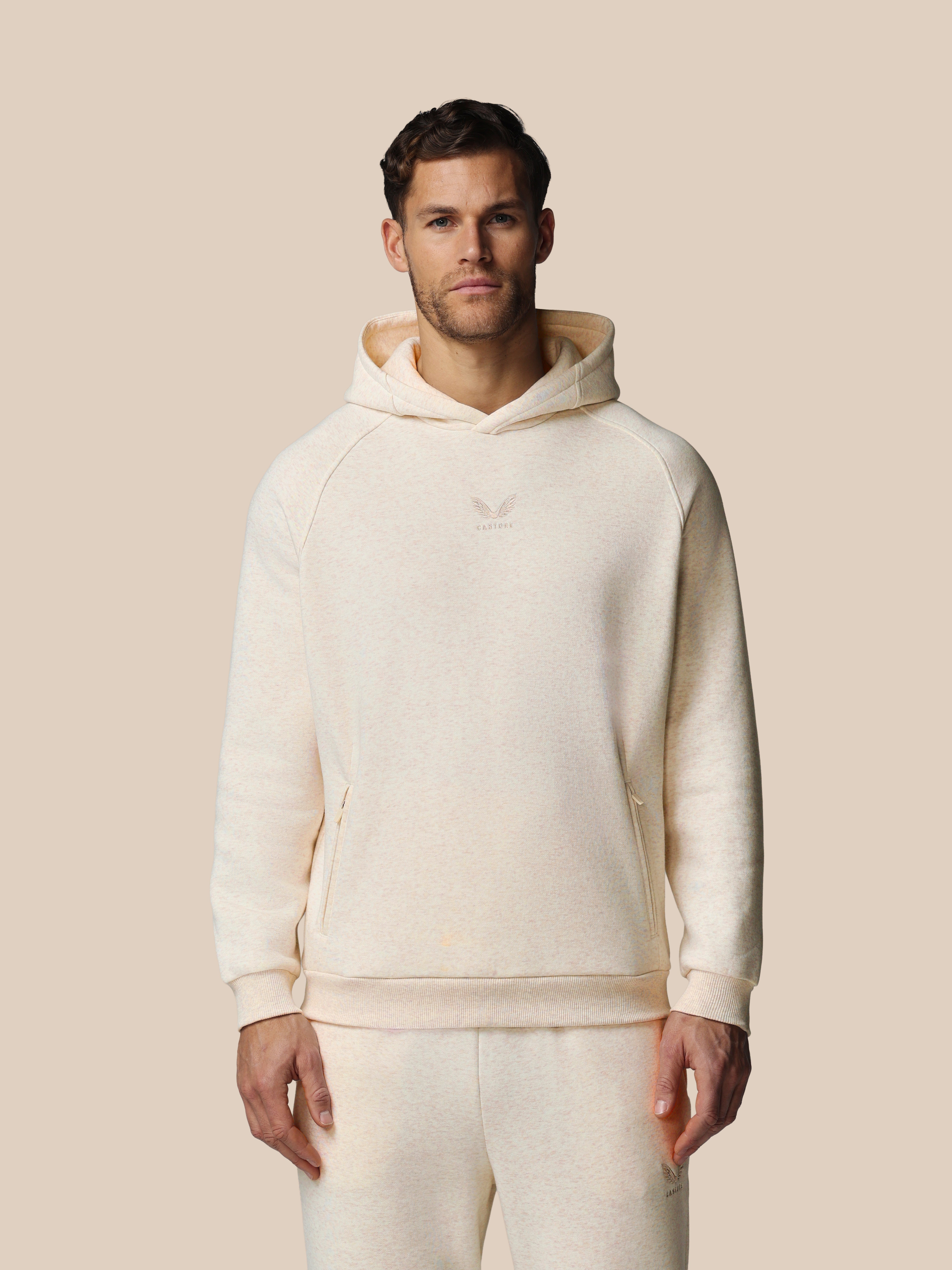 Castore Adapt hoodie uomo cotone fleece oatmeal