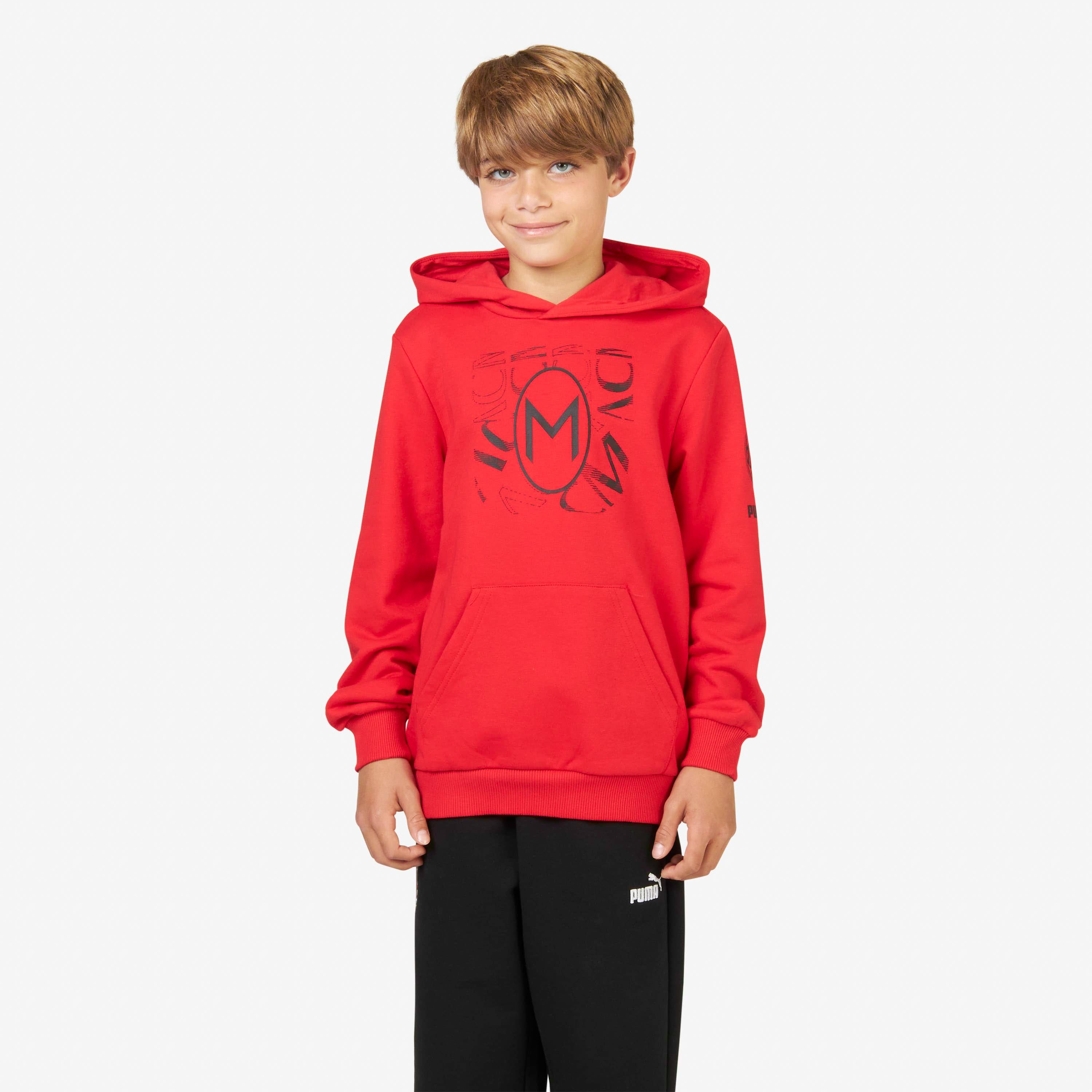 AC Milan Felpe Milan Football Core felpa bambino cappuccio