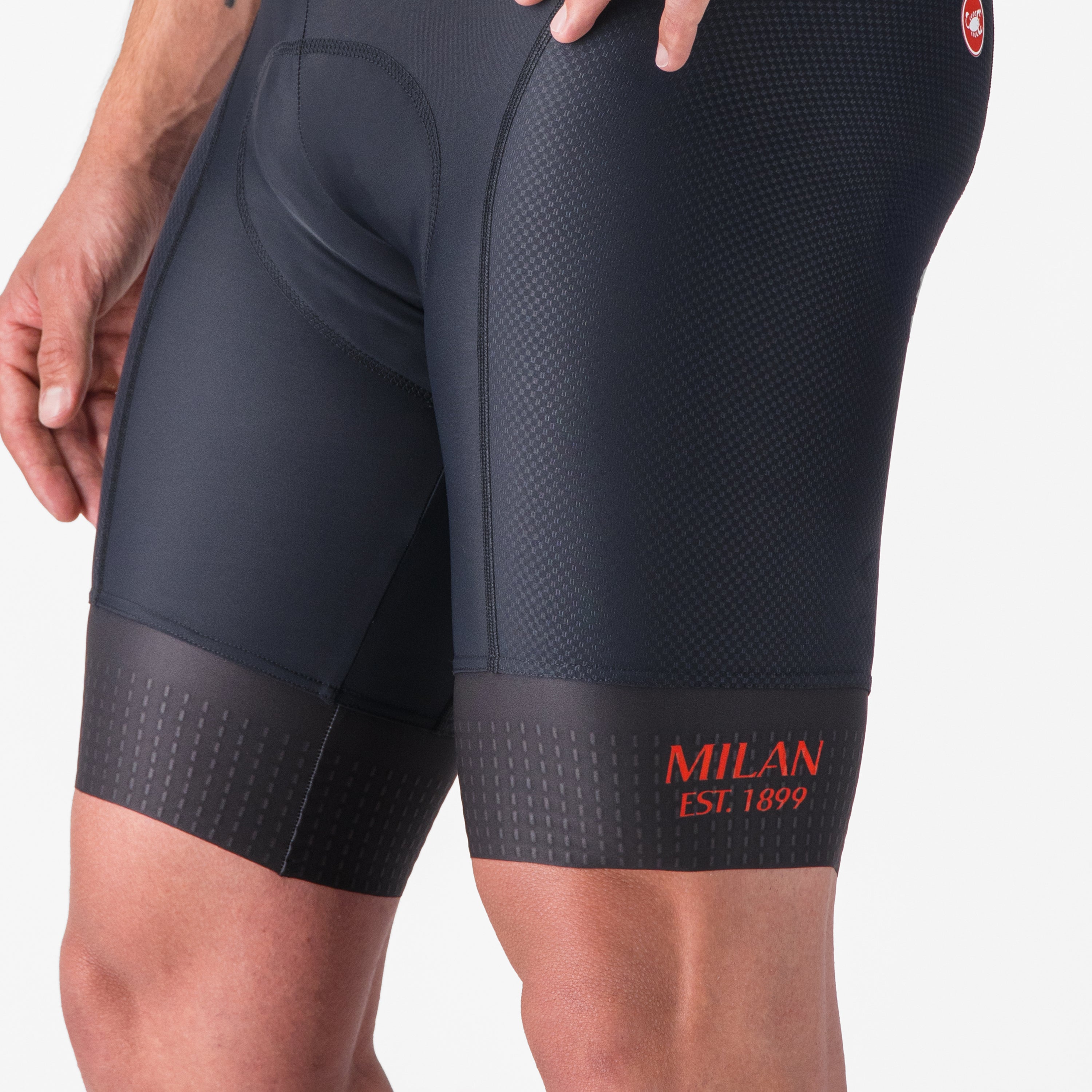 Castelli x AC Milan bibshorts bici fondello KISS Air2