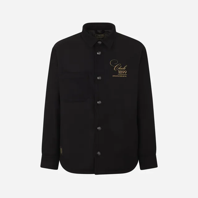 AC Milan Magliette Club 1899 Camicia Uomo Nera Lana