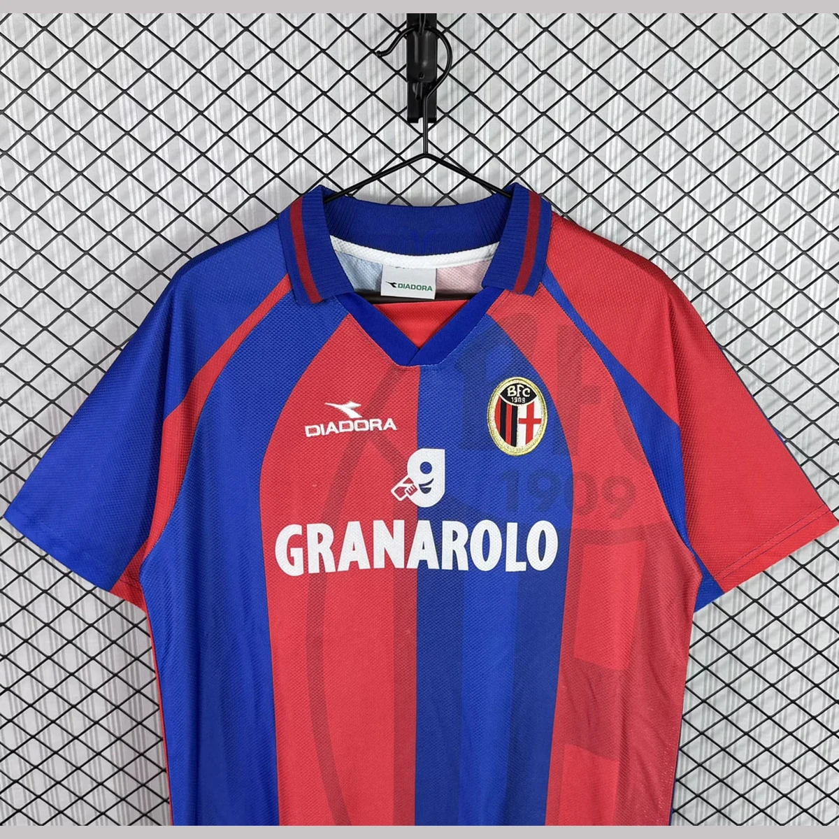 Maglia Bologna 1998/99 Retro maglia strisce rosse blu