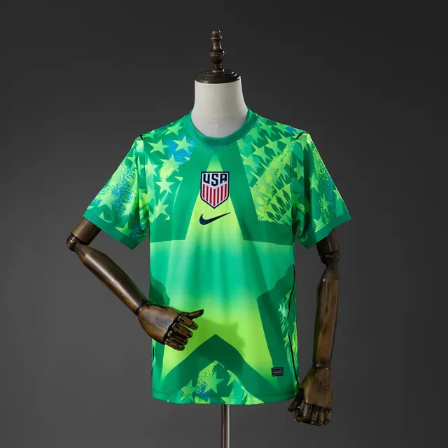 USA Maglia Portiere Verde 2026/27 maglia calcio grafica stelle