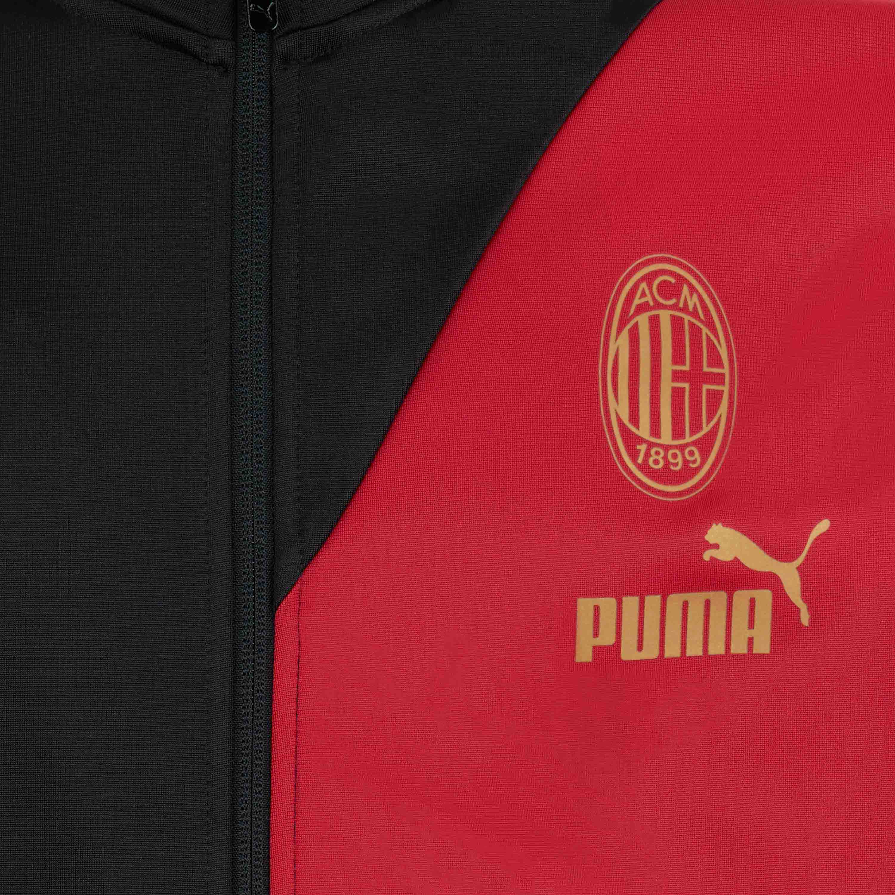 AC Milan Culture felpa uomo zip girocollo fantasia