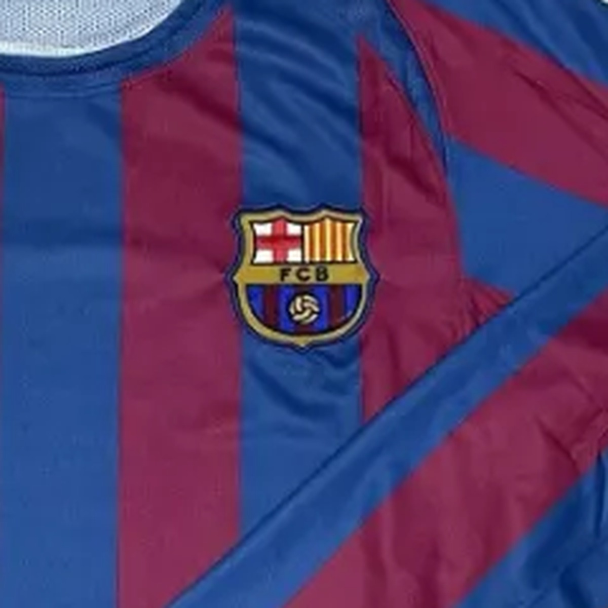 Barcellona 2005/06 Home maglia manica lunga retro blaugrana