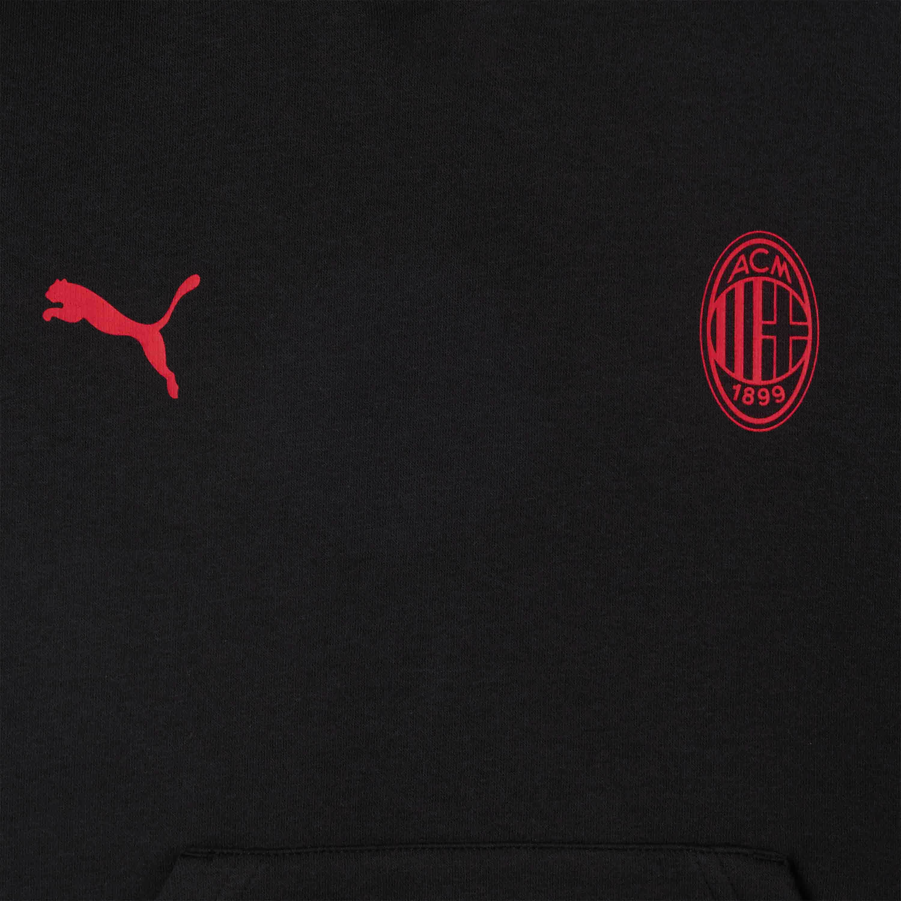 AC Milan Essential felpa cappuccio bimbo nera 10 anni