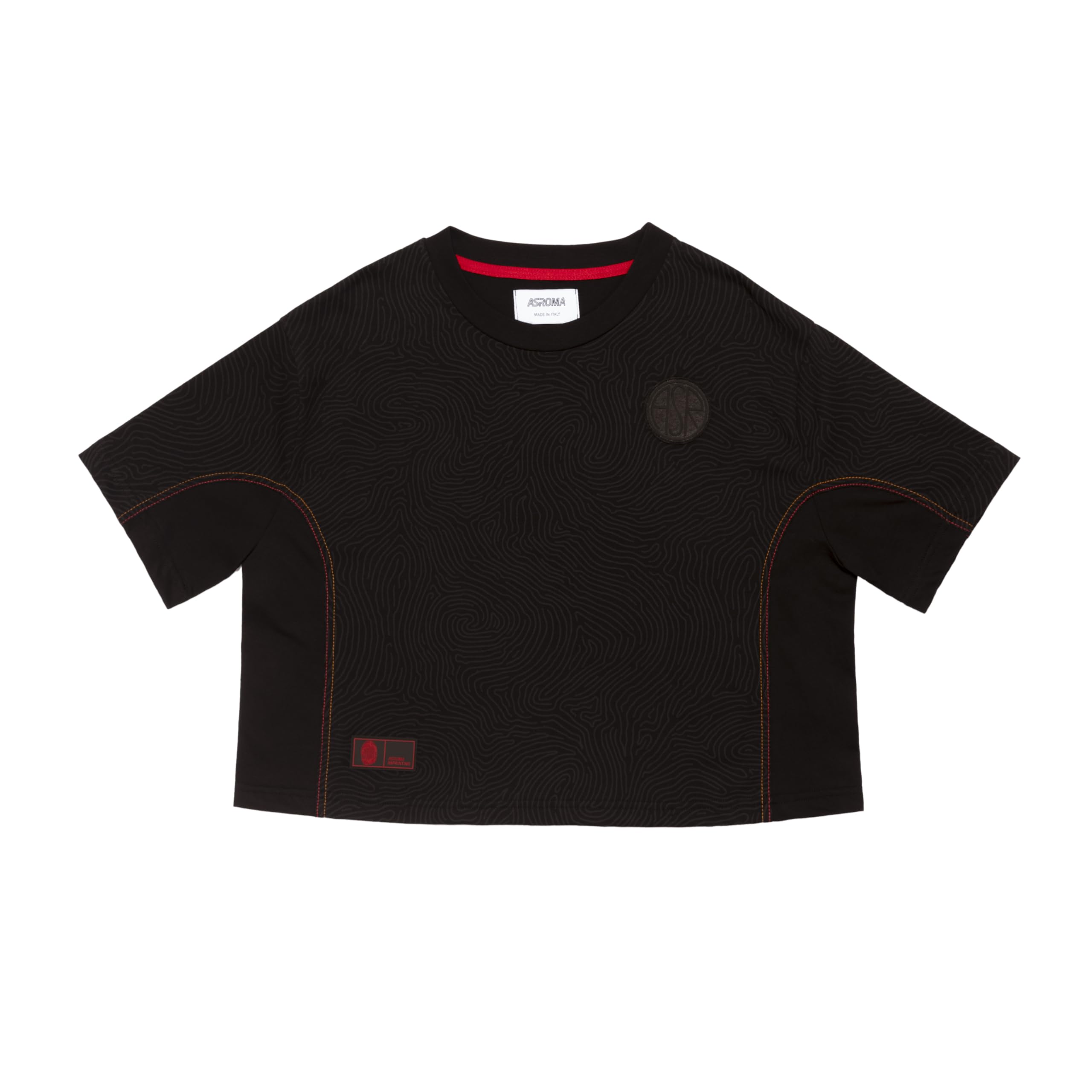 AS Roma Imprinting T-Shirt maglia bianca S Corto crema