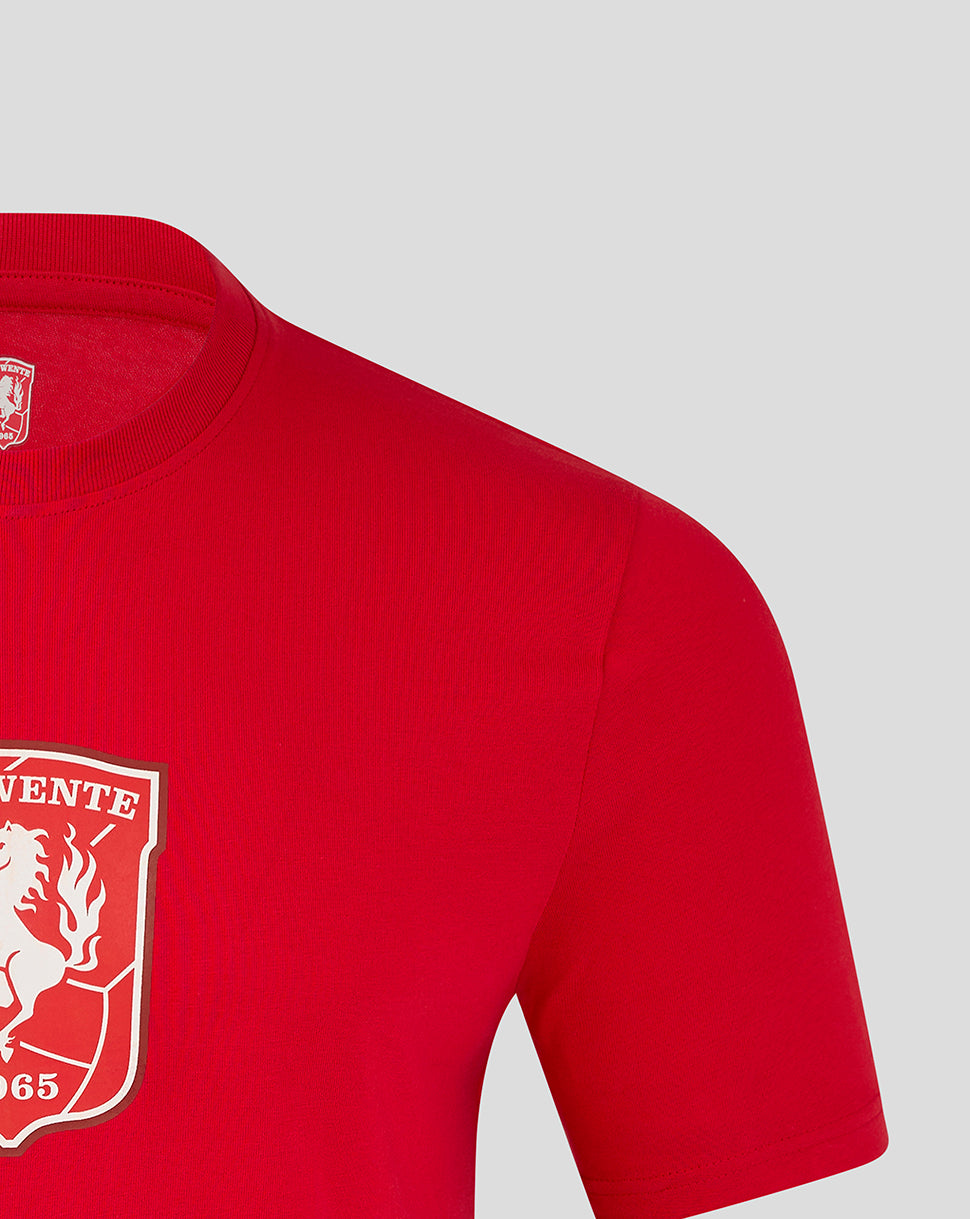 Twente Lifestyle Core Logo T-Shirt Rossa L Cotone