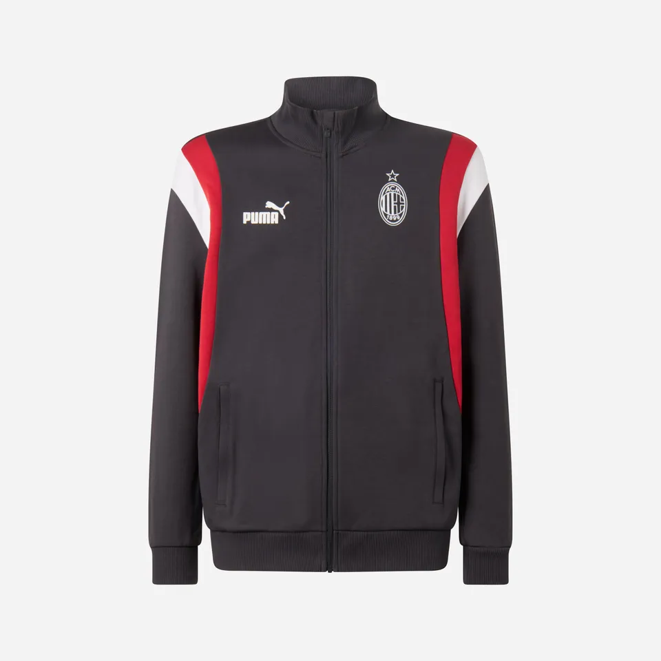 AC Milan Archive Collection Zipped Hoodie felpa zip uomo